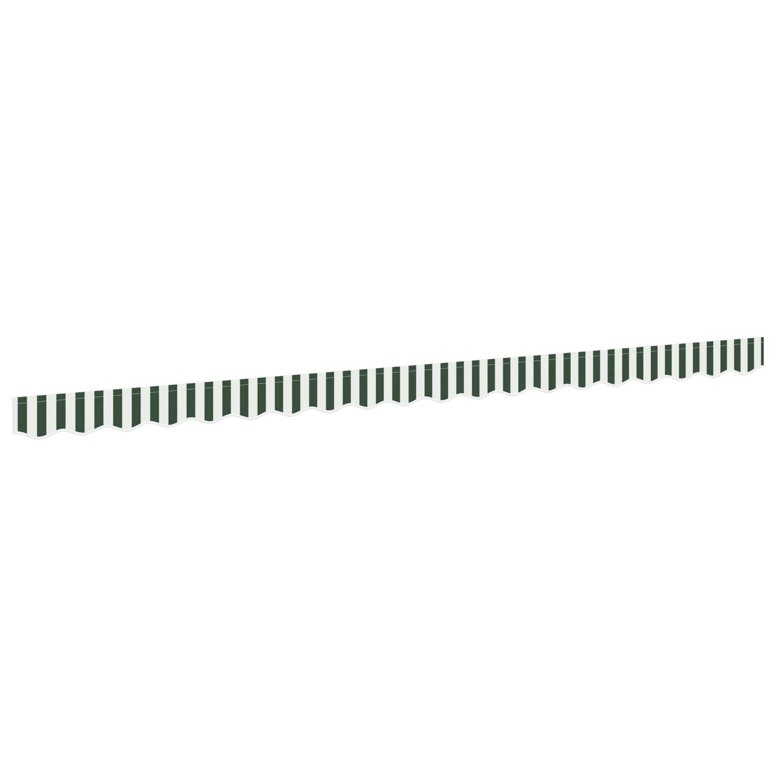 vidaXL Markisenvolant für 4,5 m Rahmen Grün und Weiß 4,3x0,2 m