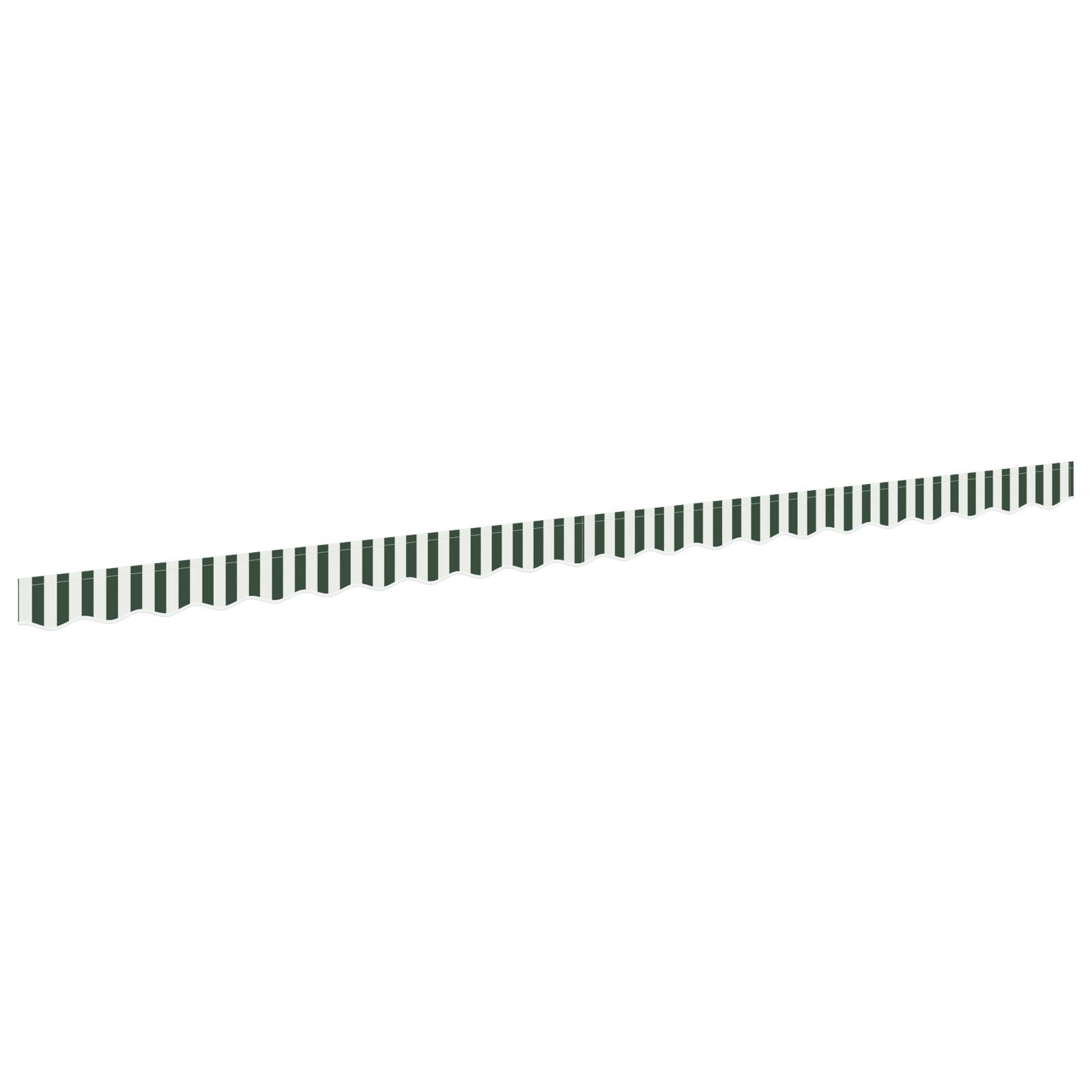 vidaXL Markisenvolant für 5 m Rahmen Grün und Weiß 4,8x0,2 m