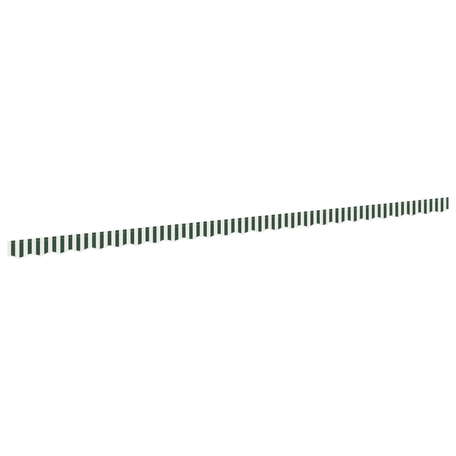 vidaXL Markisenvolant für 6 m Rahmen Grün und Weiß 5,8x0,2 m