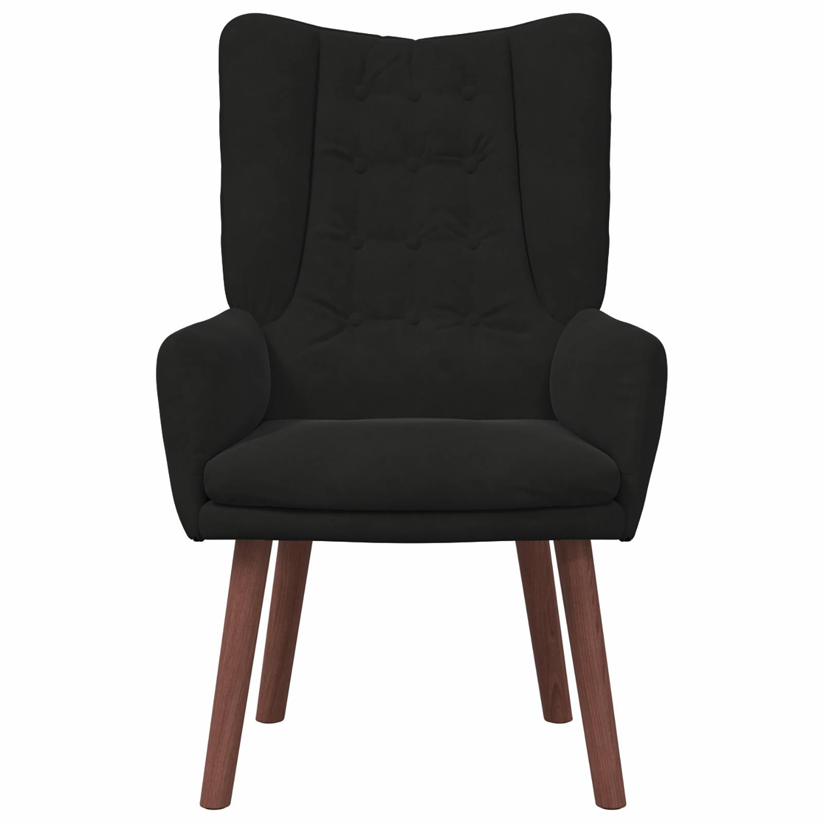 vidaXL Relaxsessel Schwarz Samt