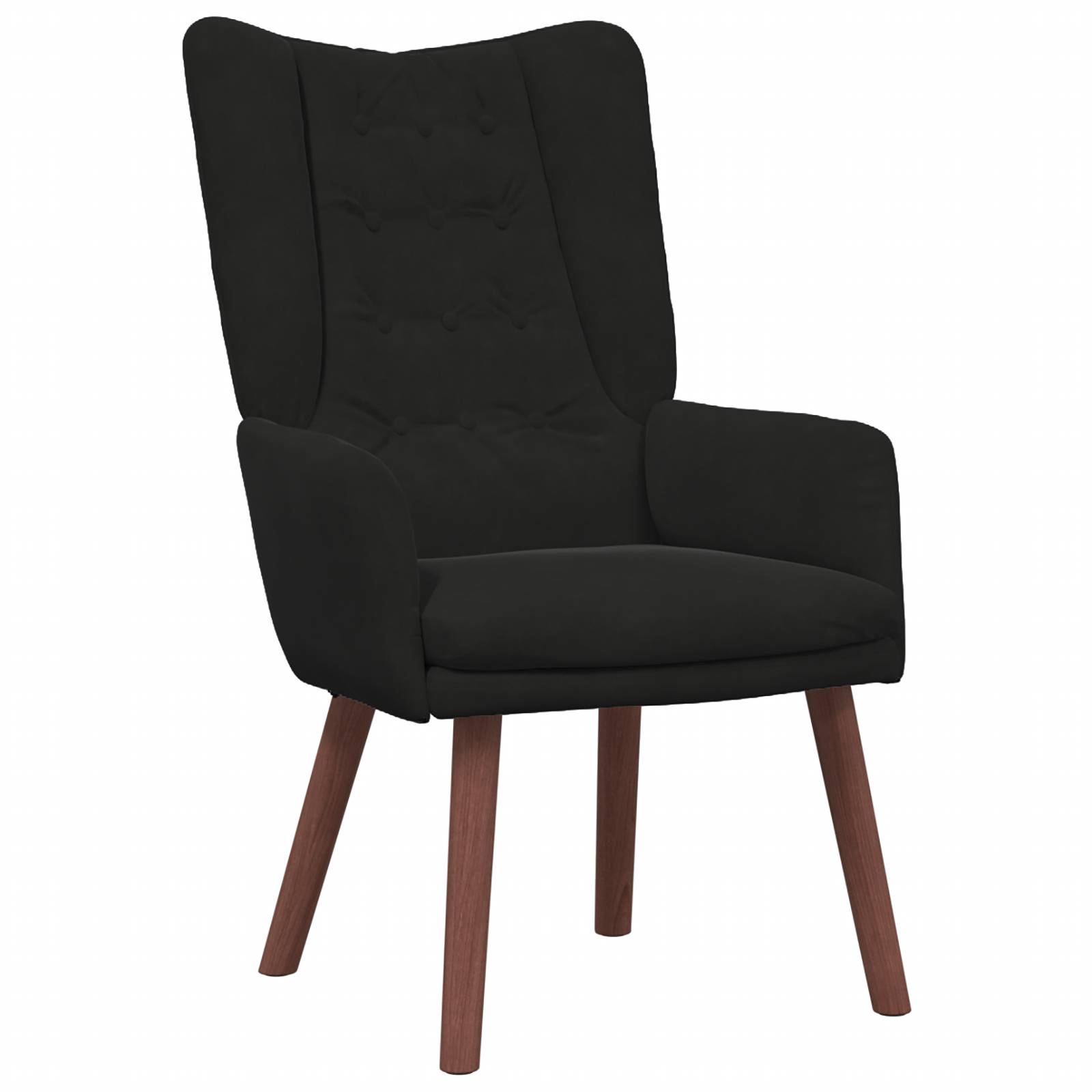 vidaXL Relaxsessel Schwarz Samt