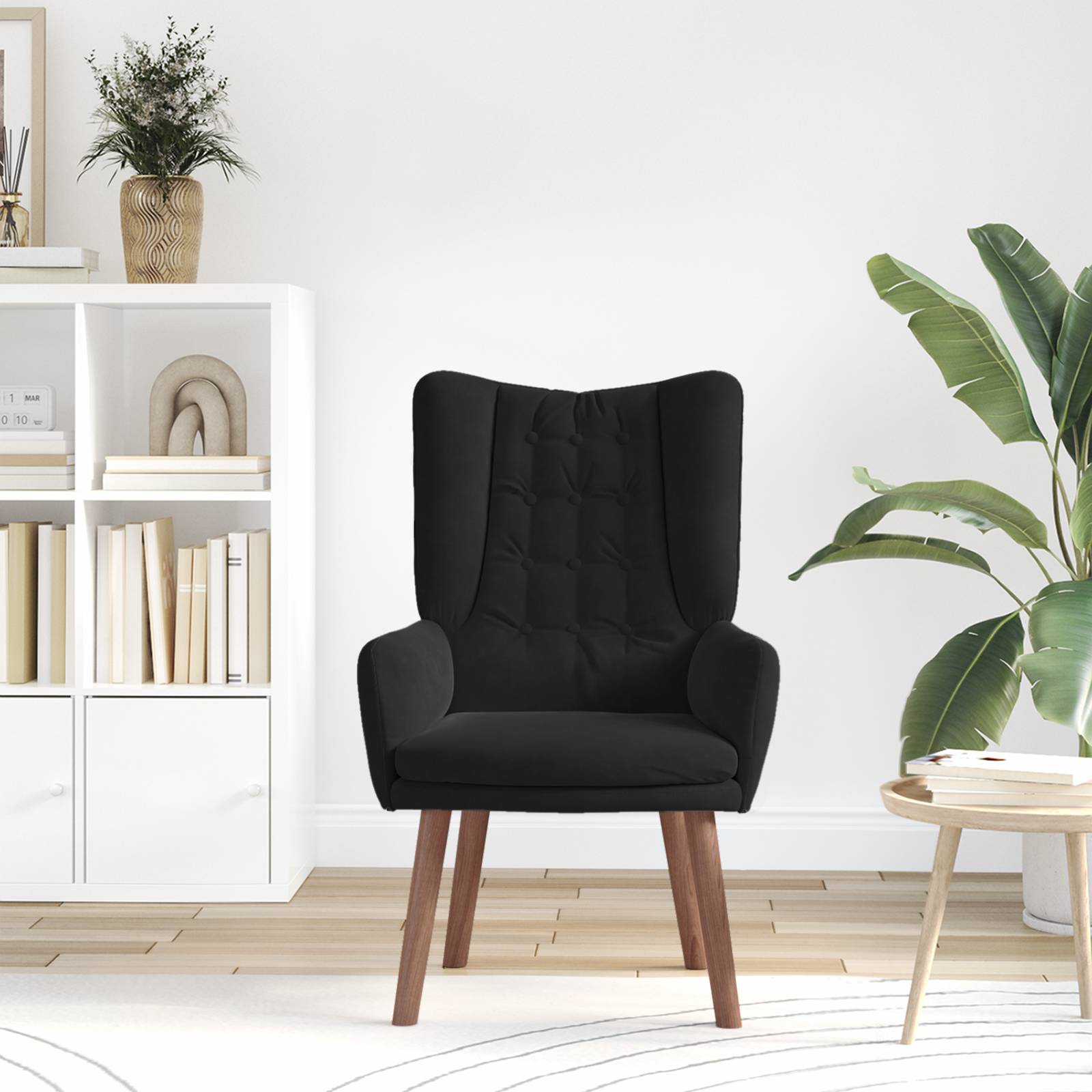 vidaXL Relaxsessel Schwarz Samt