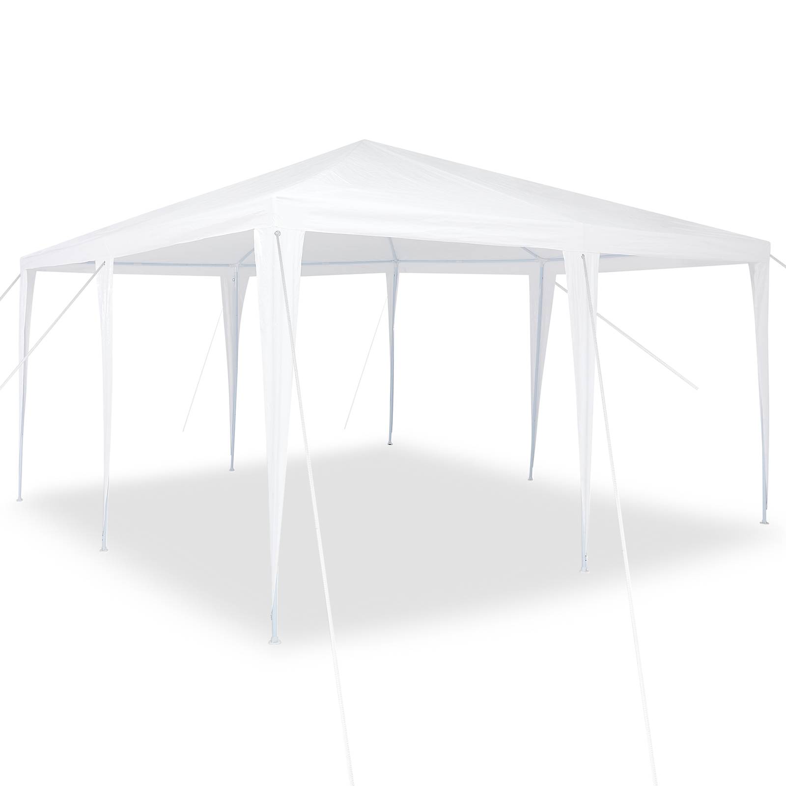 vidaXL Party Zelt Weiß 4x4 m PE