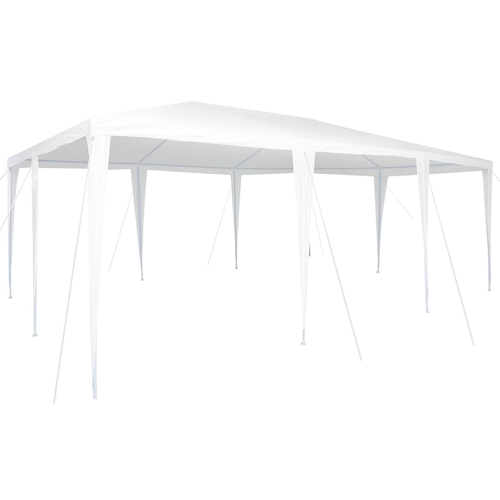 vidaXL Partyzelt Weiß 6x4 m PE