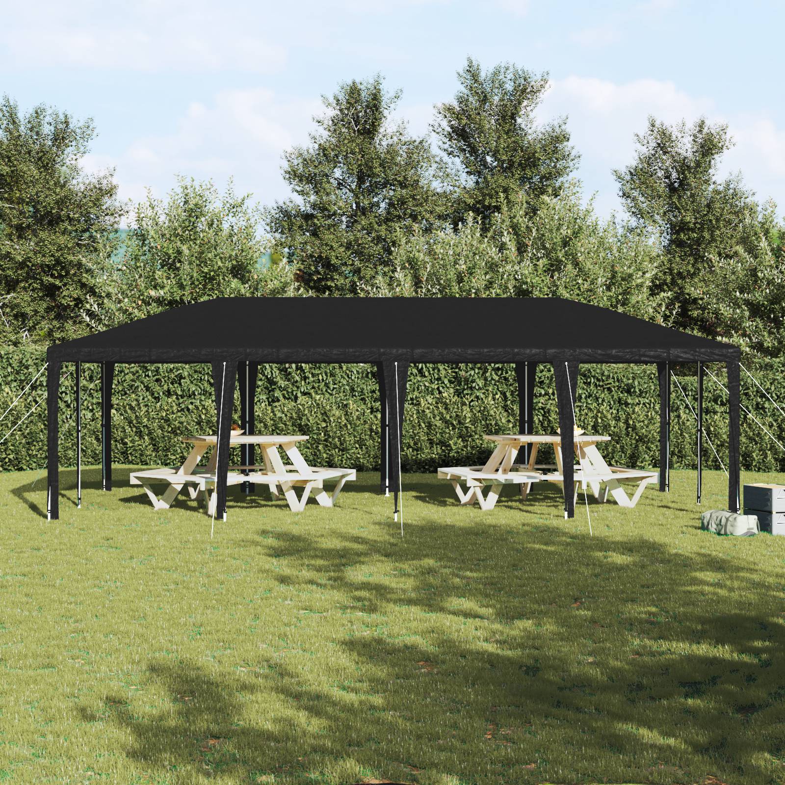 vidaXL Party-Zelt Anthrazit 8x4 m PE