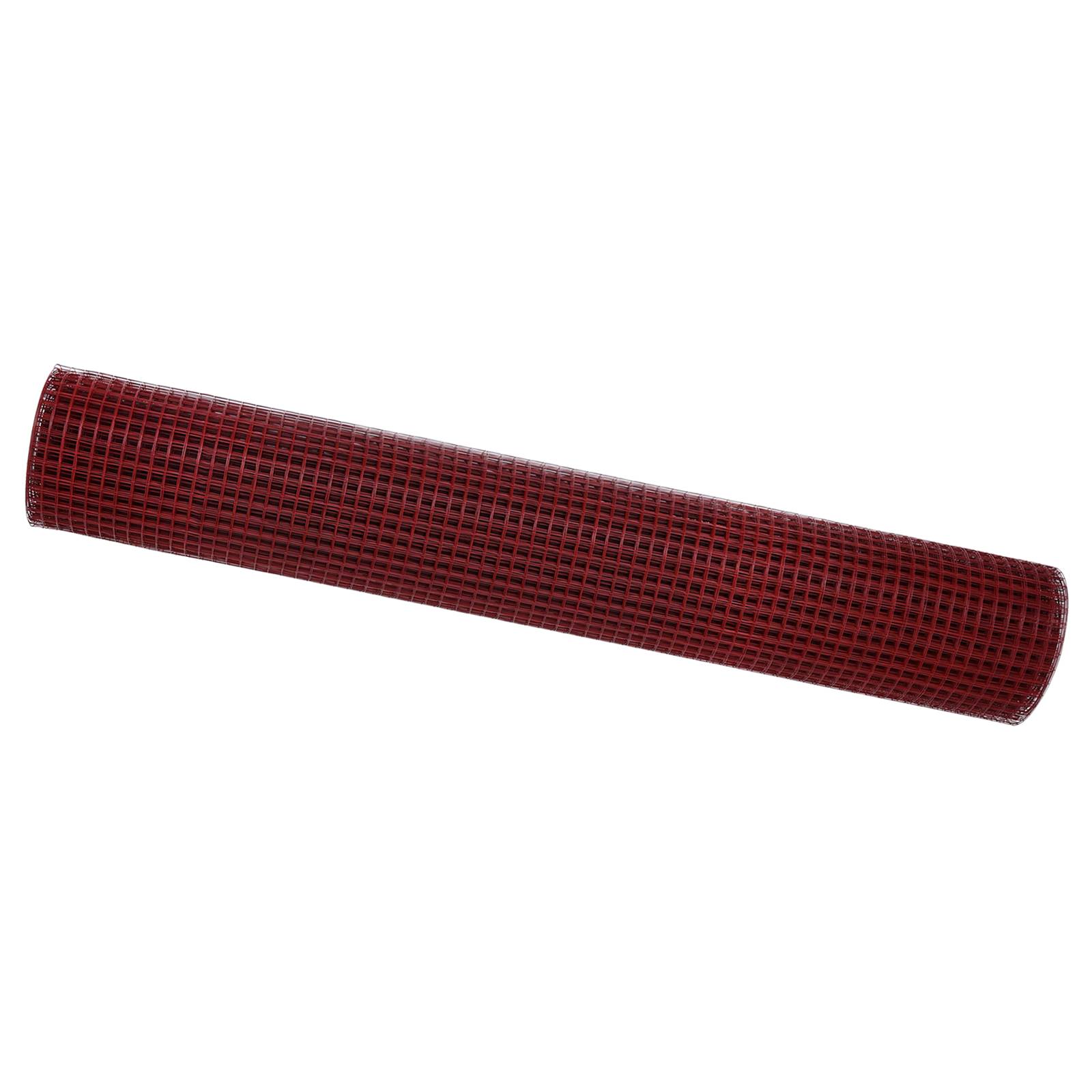 vidaXL Geschweißter Drahtzaun Rot 1.5x25 m Stahl