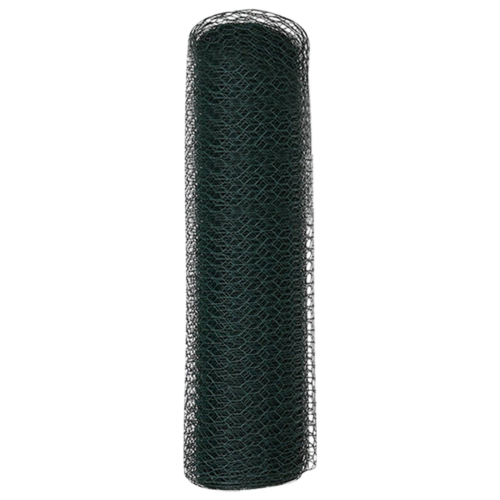 vidaXL Sechskantzaun Grün 0.4 x 100 m PVC