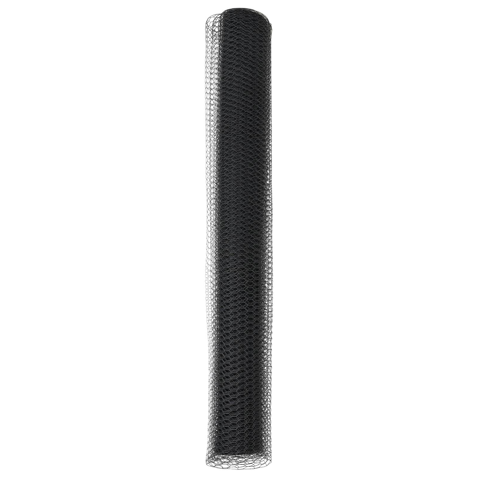 vidaXL Sechseckzaun Grau 1.4x10 m Stahl