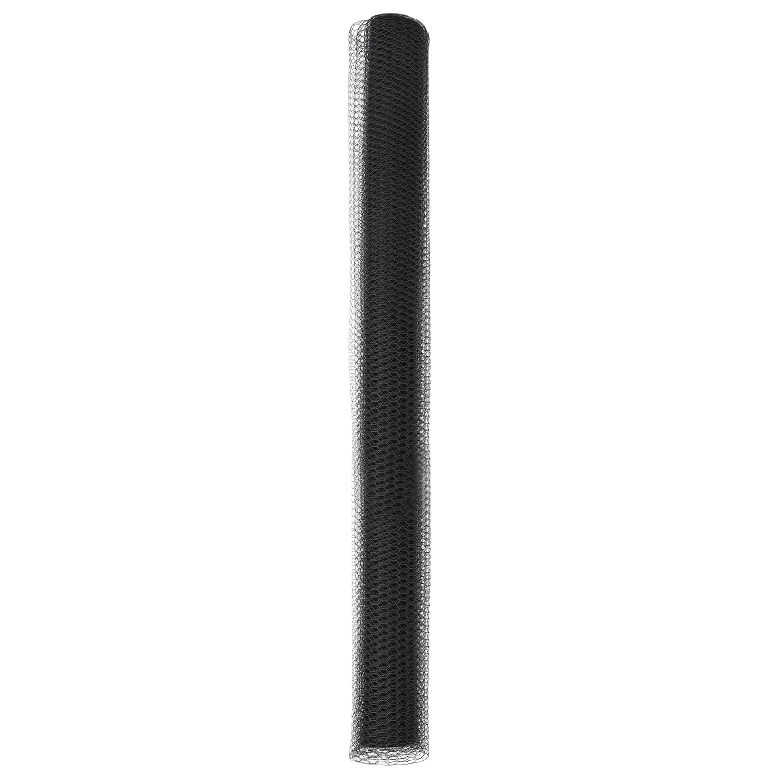 vidaXL Sechseckzaun Grau 1.5x50 m Stahl