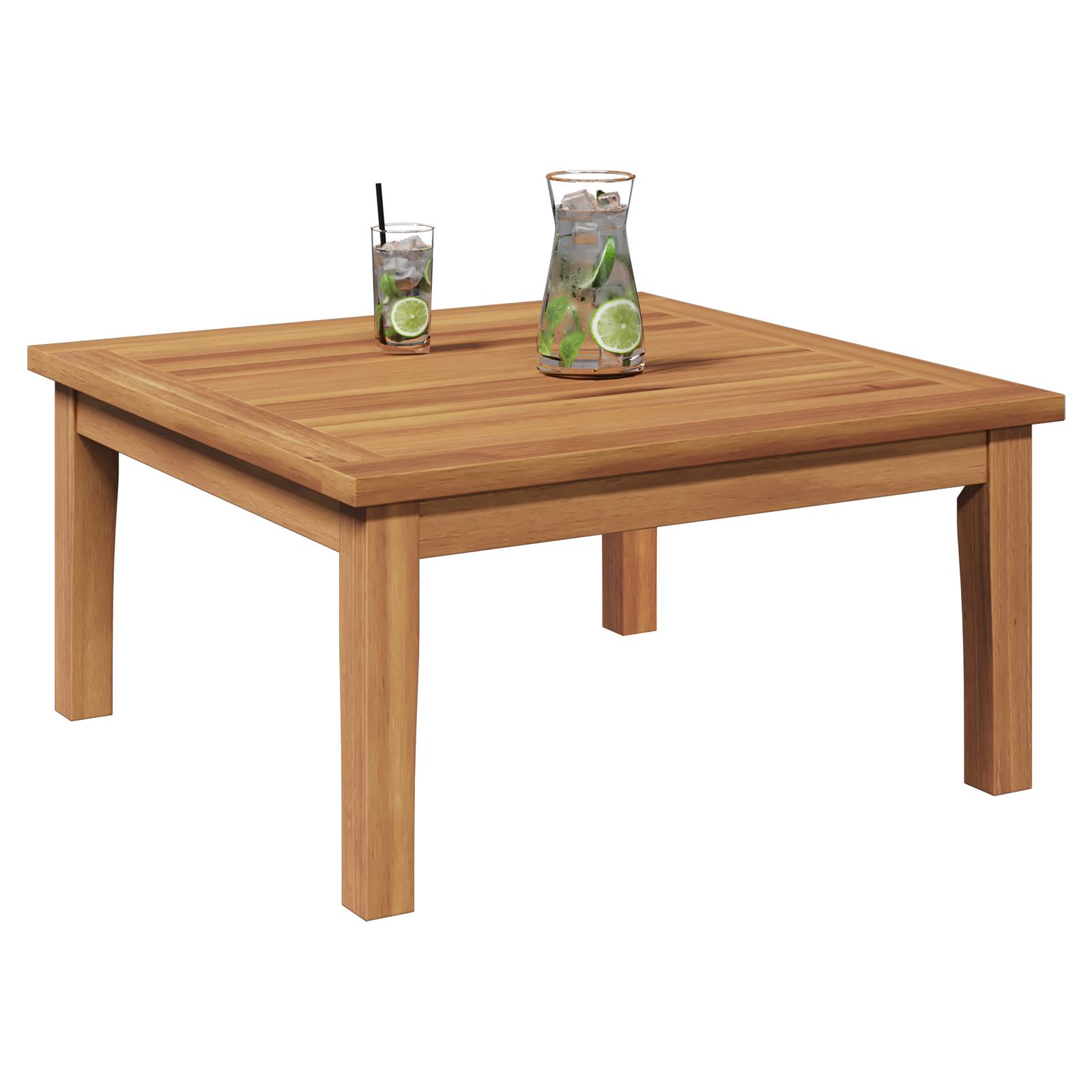 vidaXL Gartentisch 60x60x30 cm Massivholz Teak