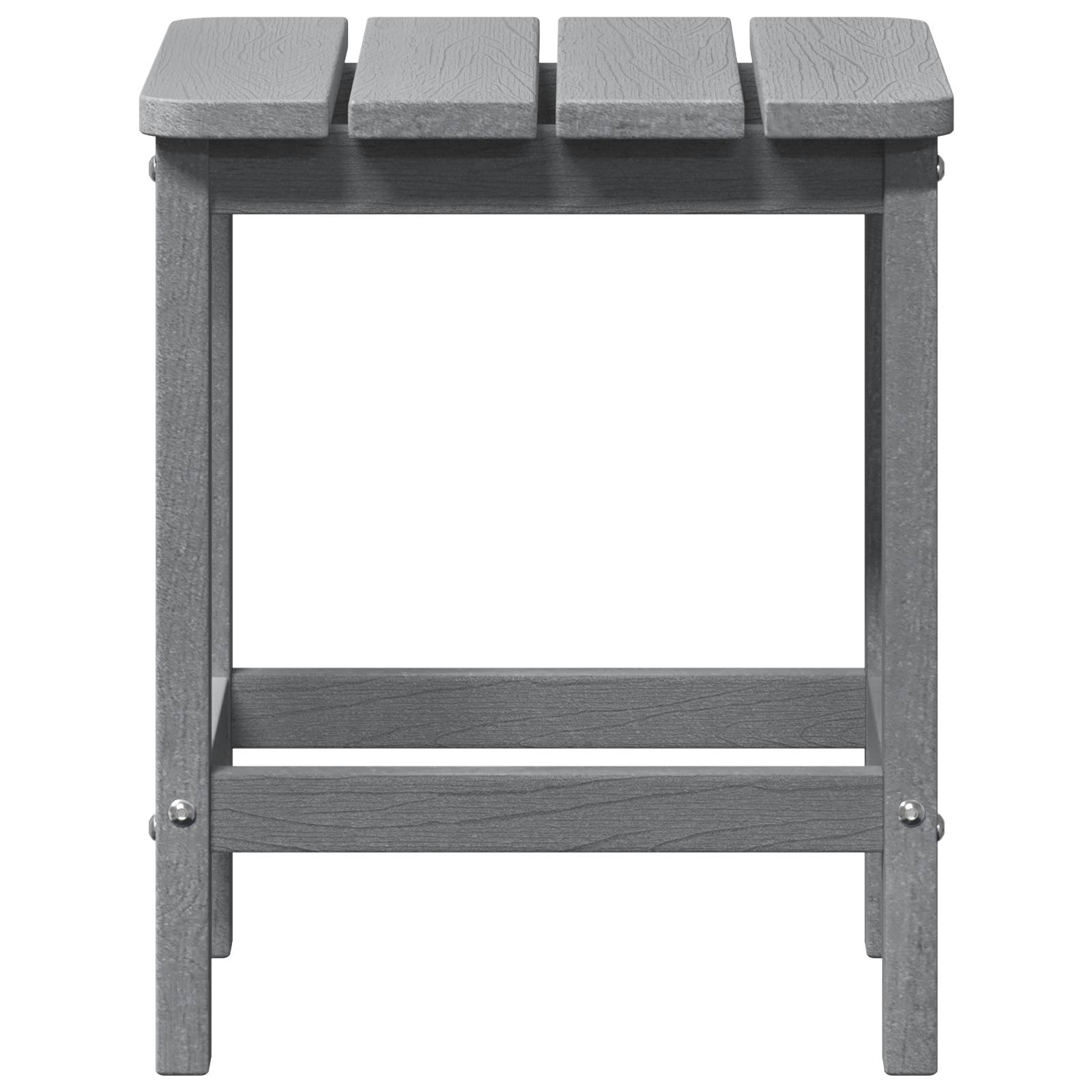 vidaXL Adirondack Beistelltisch Hellgrau 38x38x45 cm HDPE