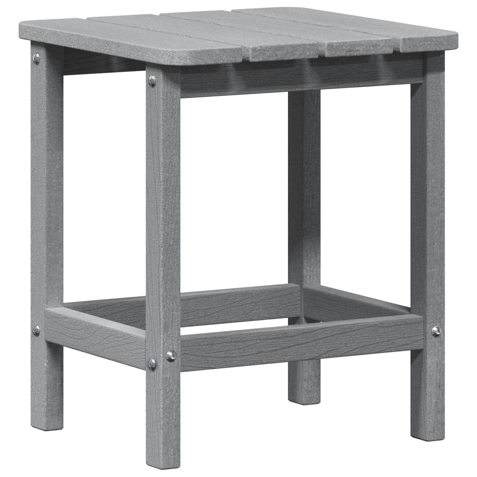 vidaXL Adirondack Beistelltisch Hellgrau 38x38x45 cm HDPE