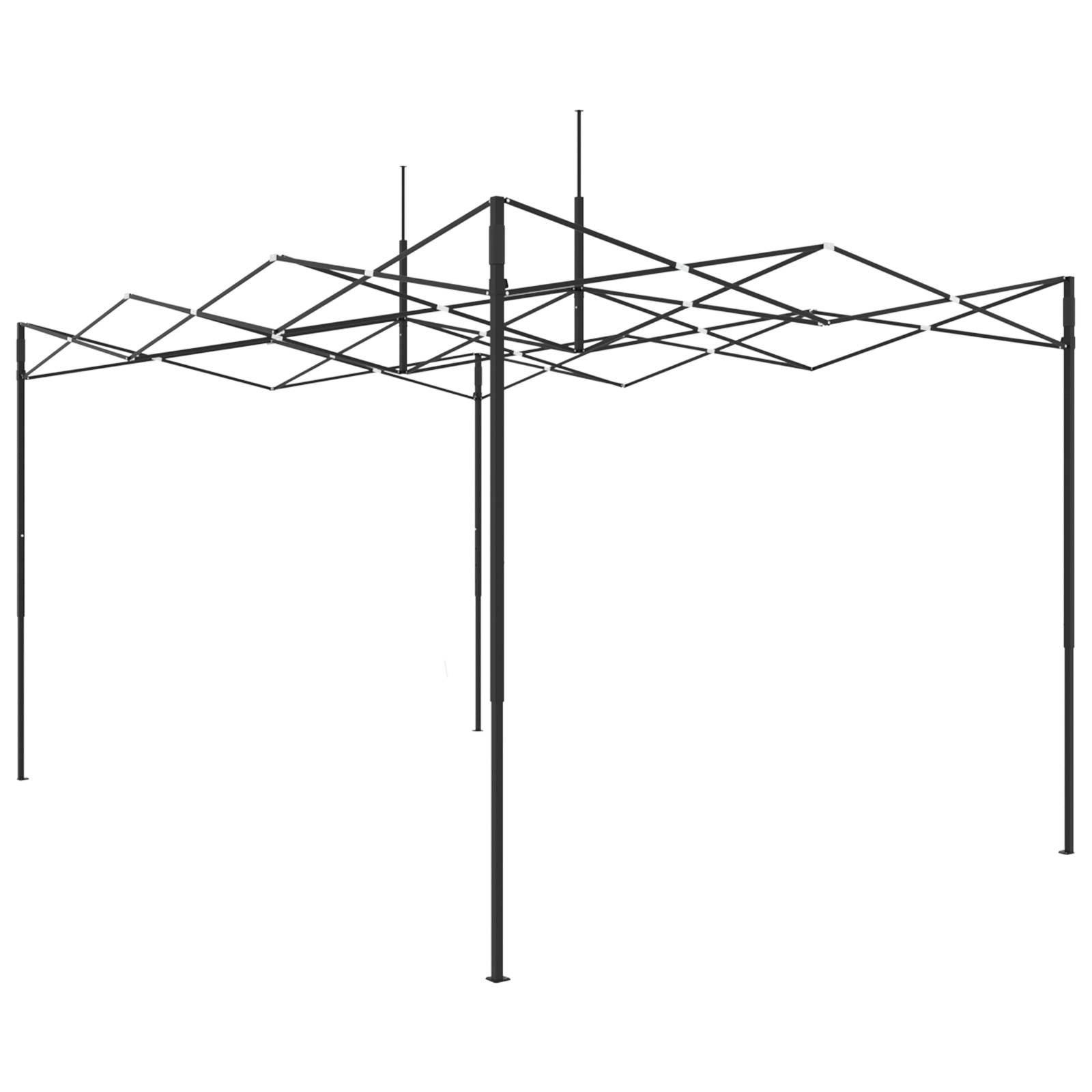 vidaXL Gewächshaus mit Dach Grün 290 x 430 x 315 cm Stahl