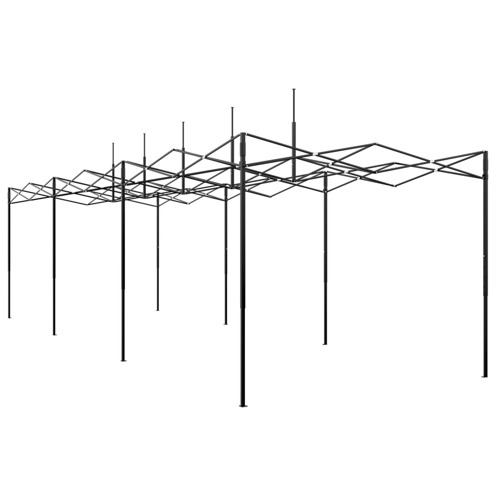 vidaXL Gewächshaus mit Dach Grün 290 x 870 x 315 cm Stahl