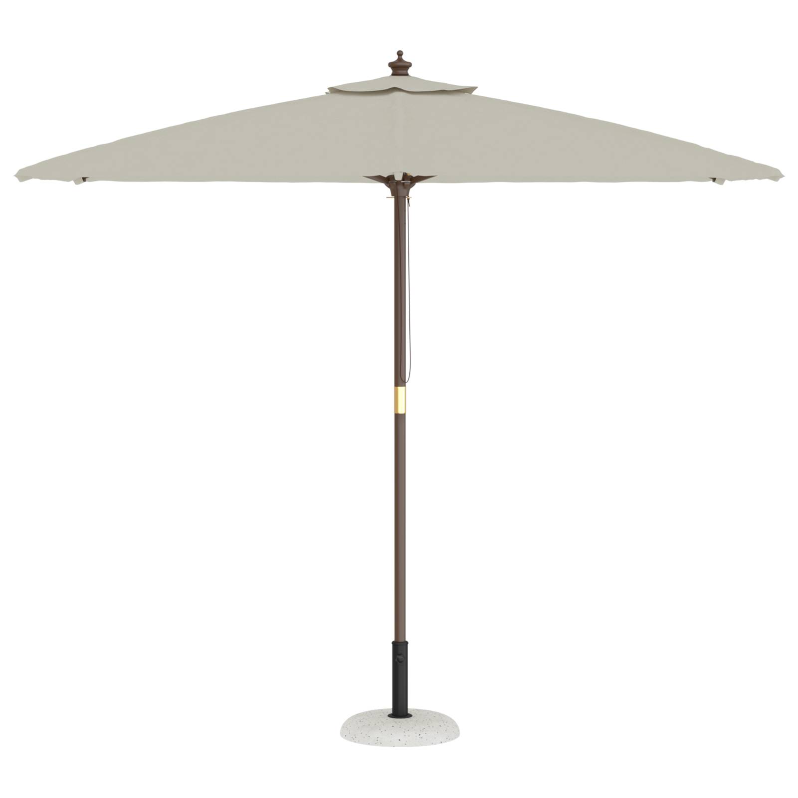 vidaXL Parasolständer für 37/42/52/58mm Pfosten aus weißem Beton 20 kg