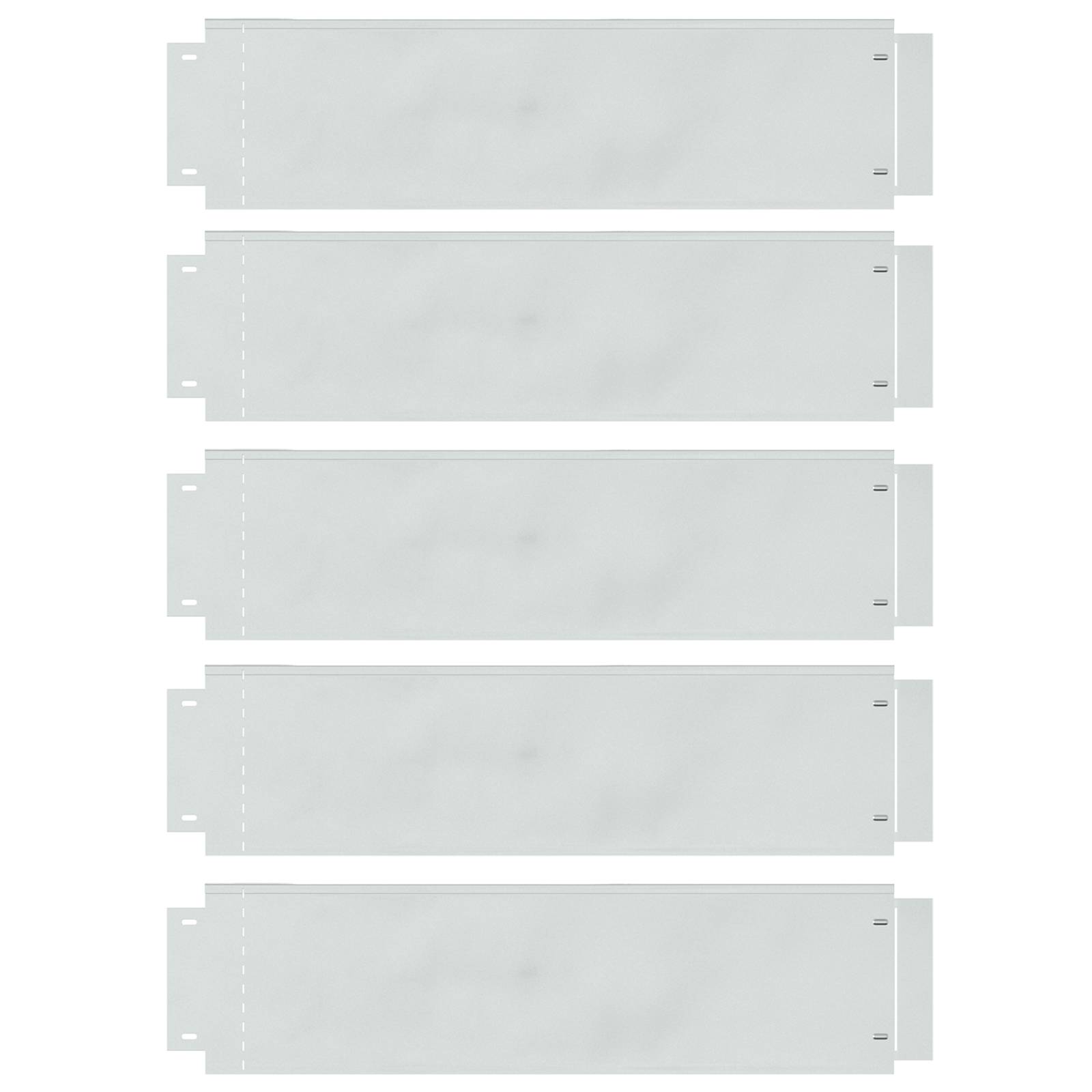 vidaXL Rasenbegrenzungen 5 Stück 25x100 cm Flexible Galvanisiertes Stahl