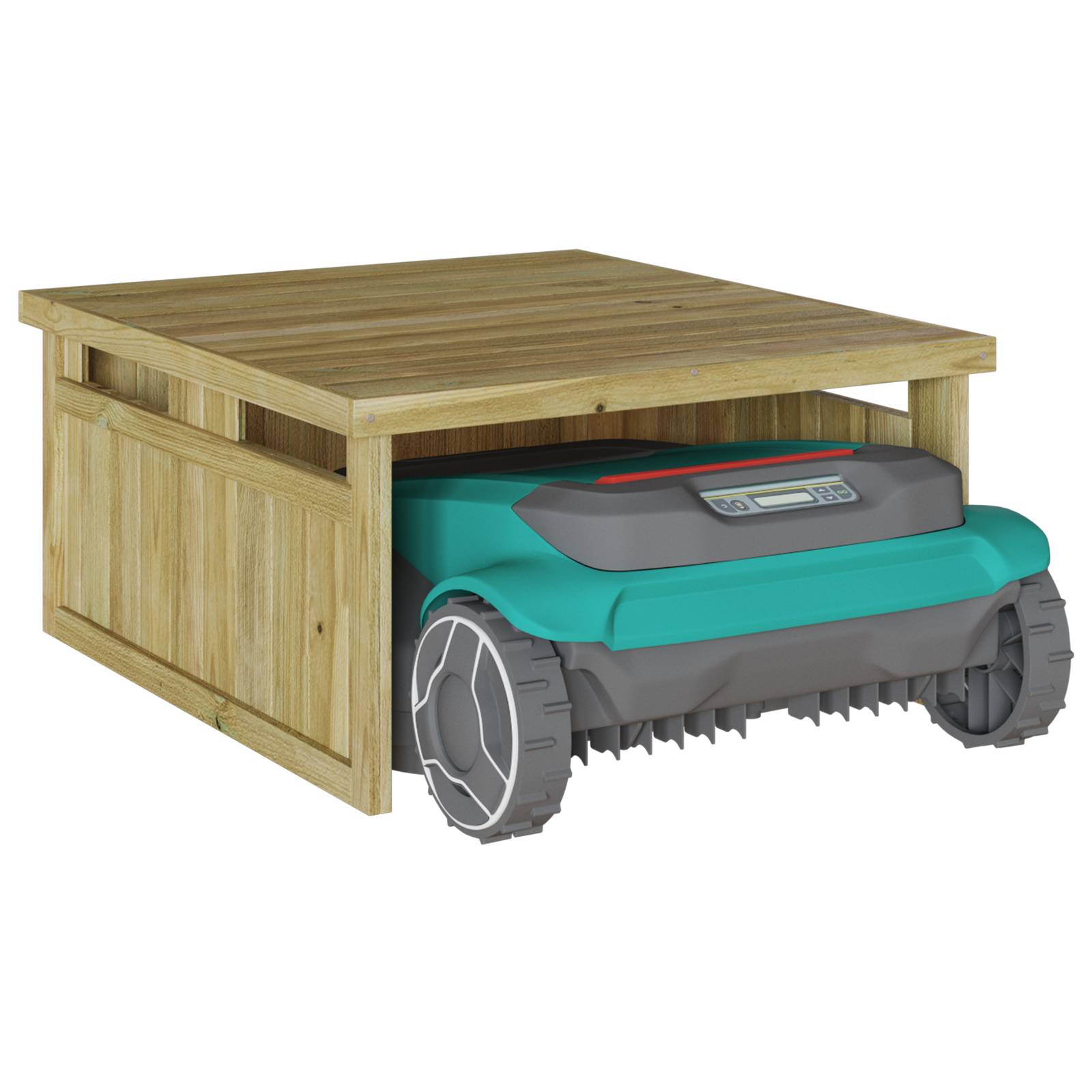 vidaXL Garage für robotergestützten Rasenmäher 70x80x38 cm Impregniertes Holz Kiefer