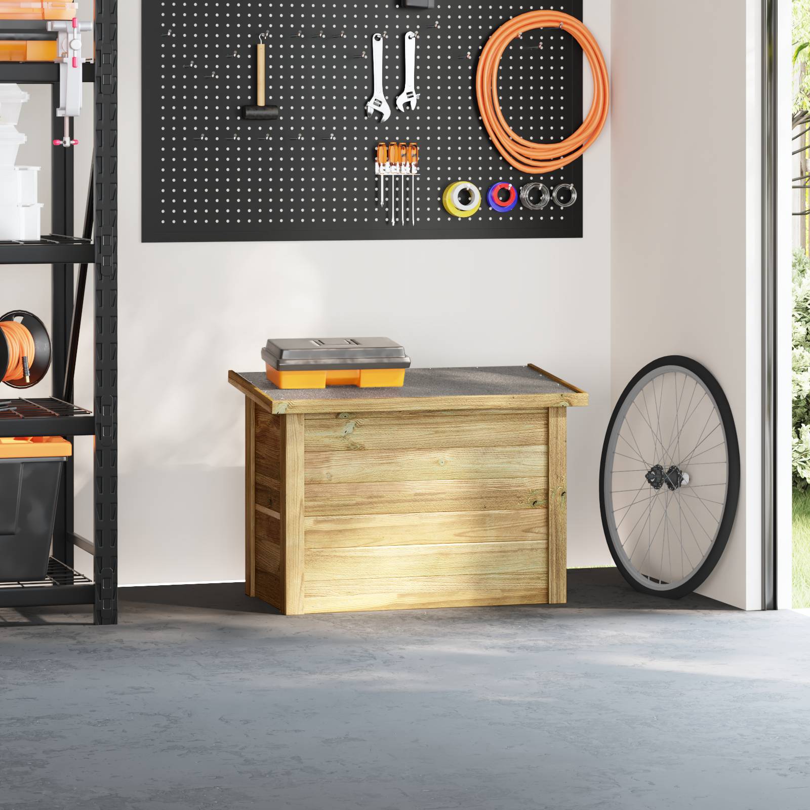 vidaXL Aufbewahrungsbox 44x80x57 cm Imprägniertes Kiefernholz