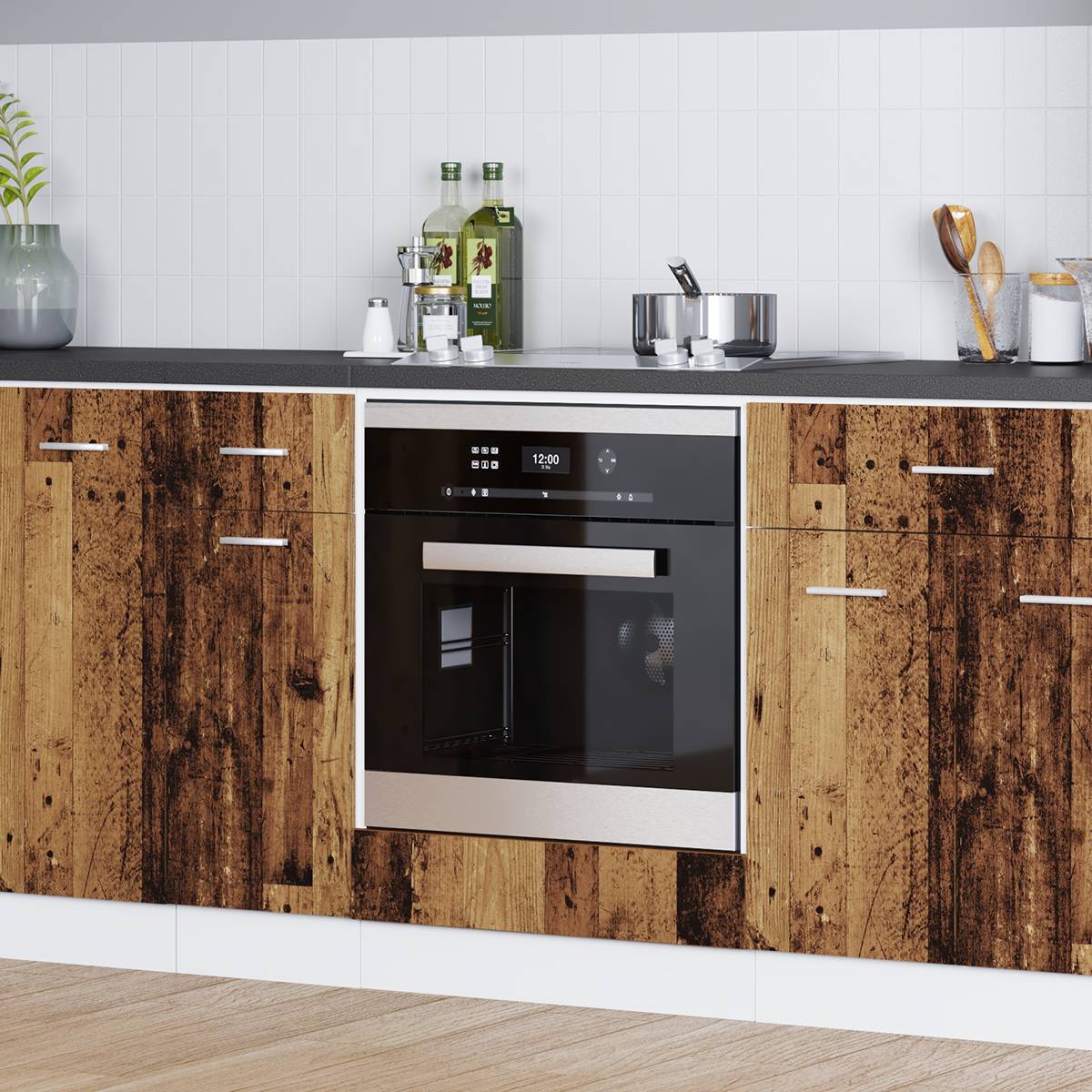 vidaXL Ofenschrank Alholz 60x46x81,5 cm Holzwerkstoff