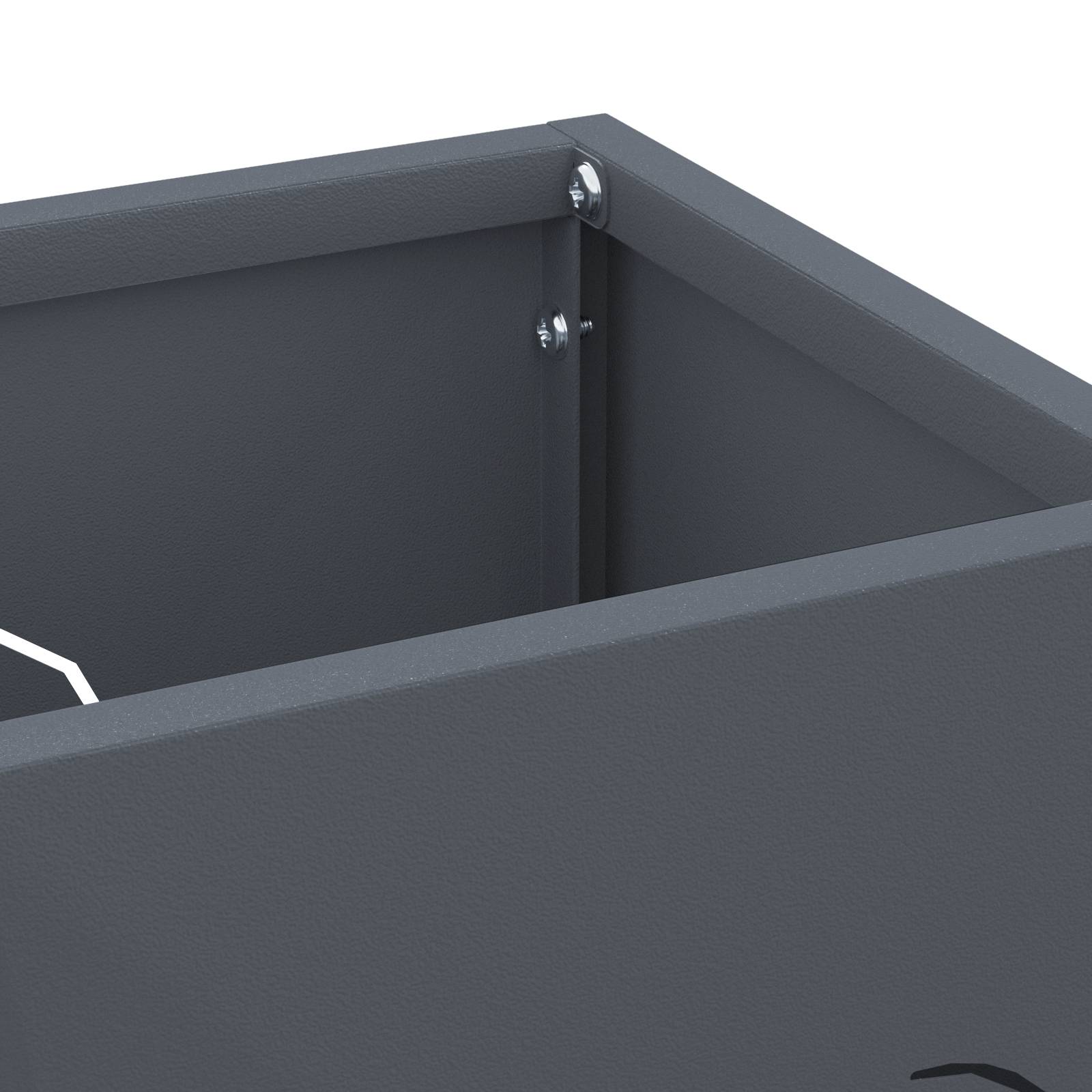 vidaXL Regenschirmständer Anthrazit Metall Standard Rechteckig Modern