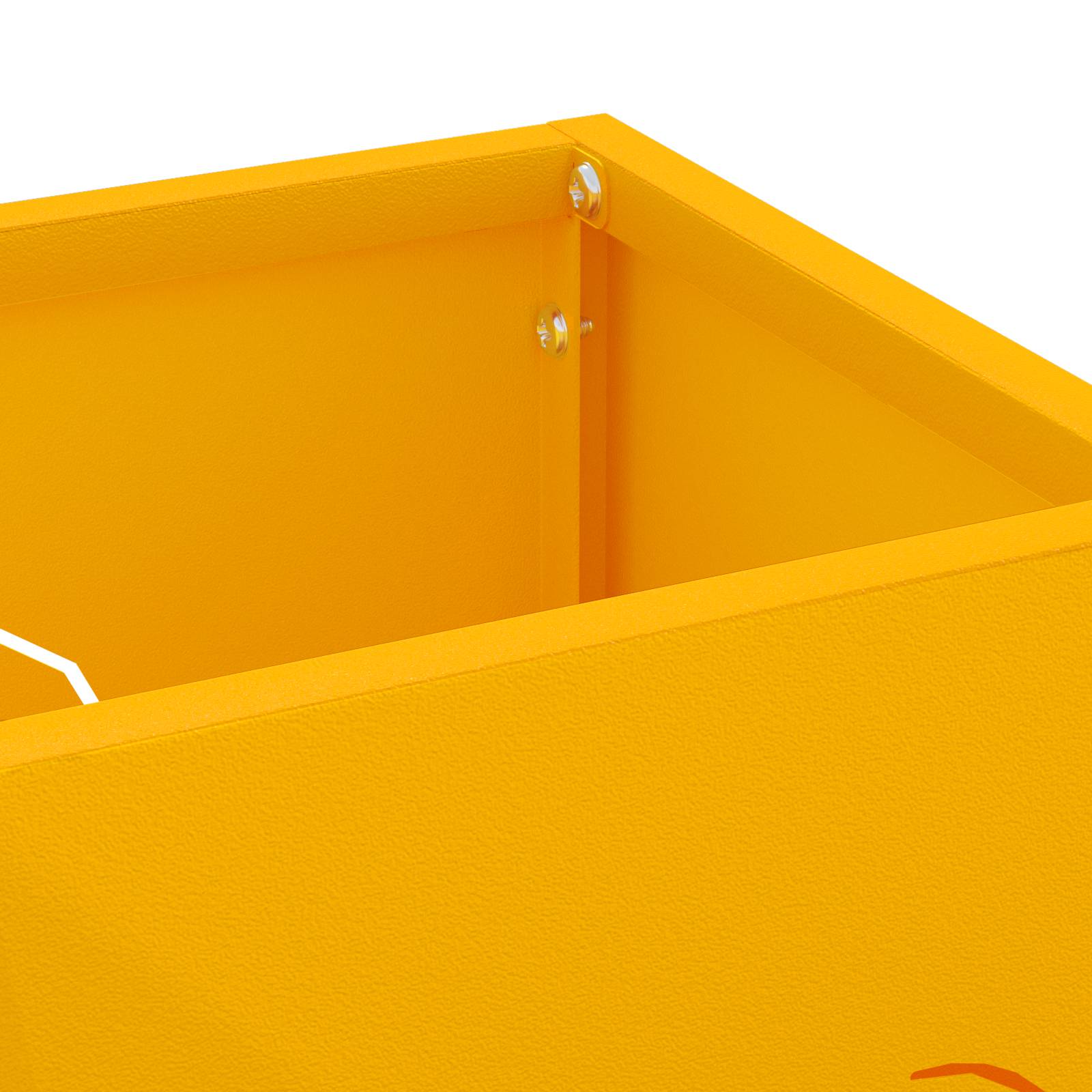 vidaXL Regenschirmständer Senfgelb Metall Standard Dekorative Intarsien