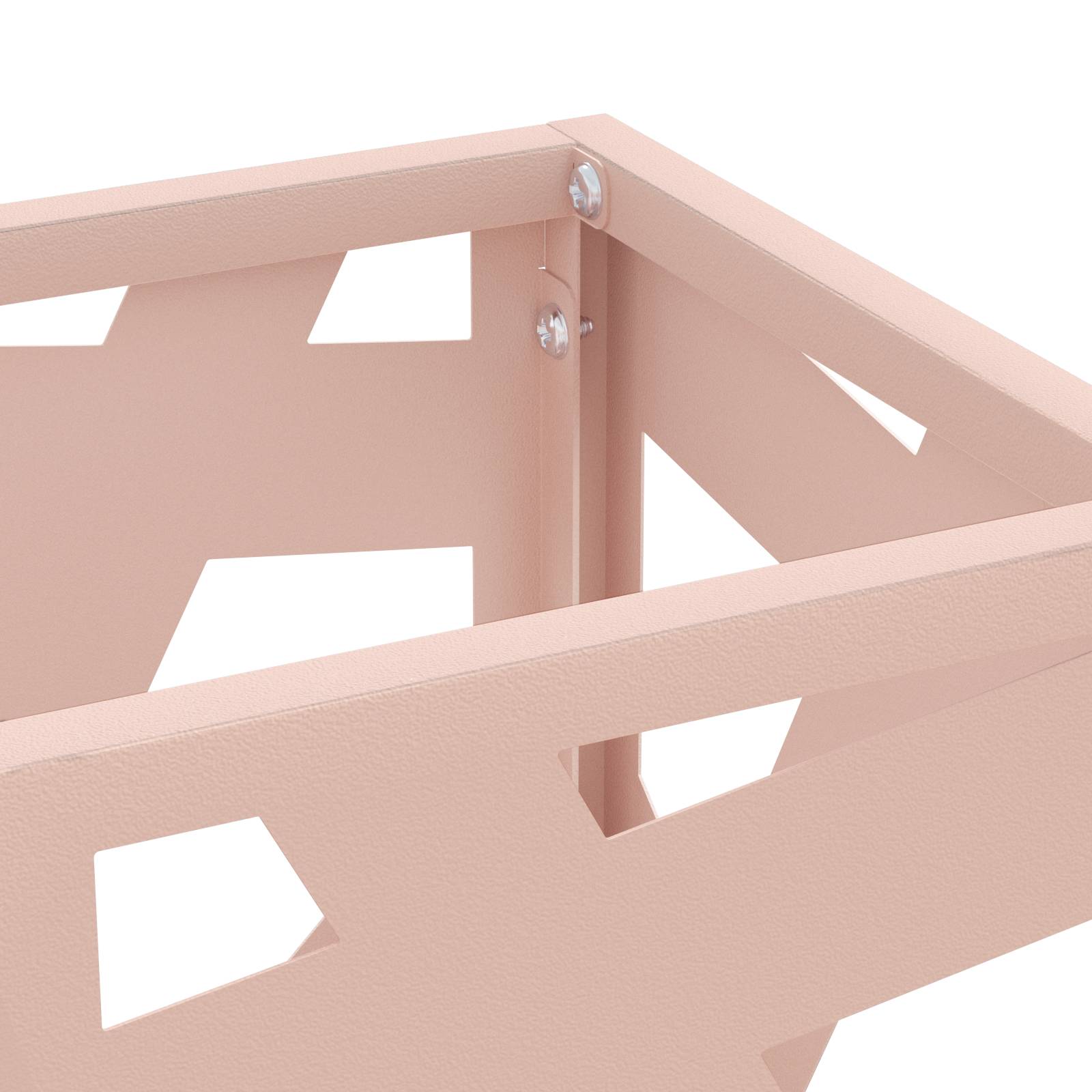 vidaXL Regenschirmständer Rosa Metall Mittel Dekorative Muster