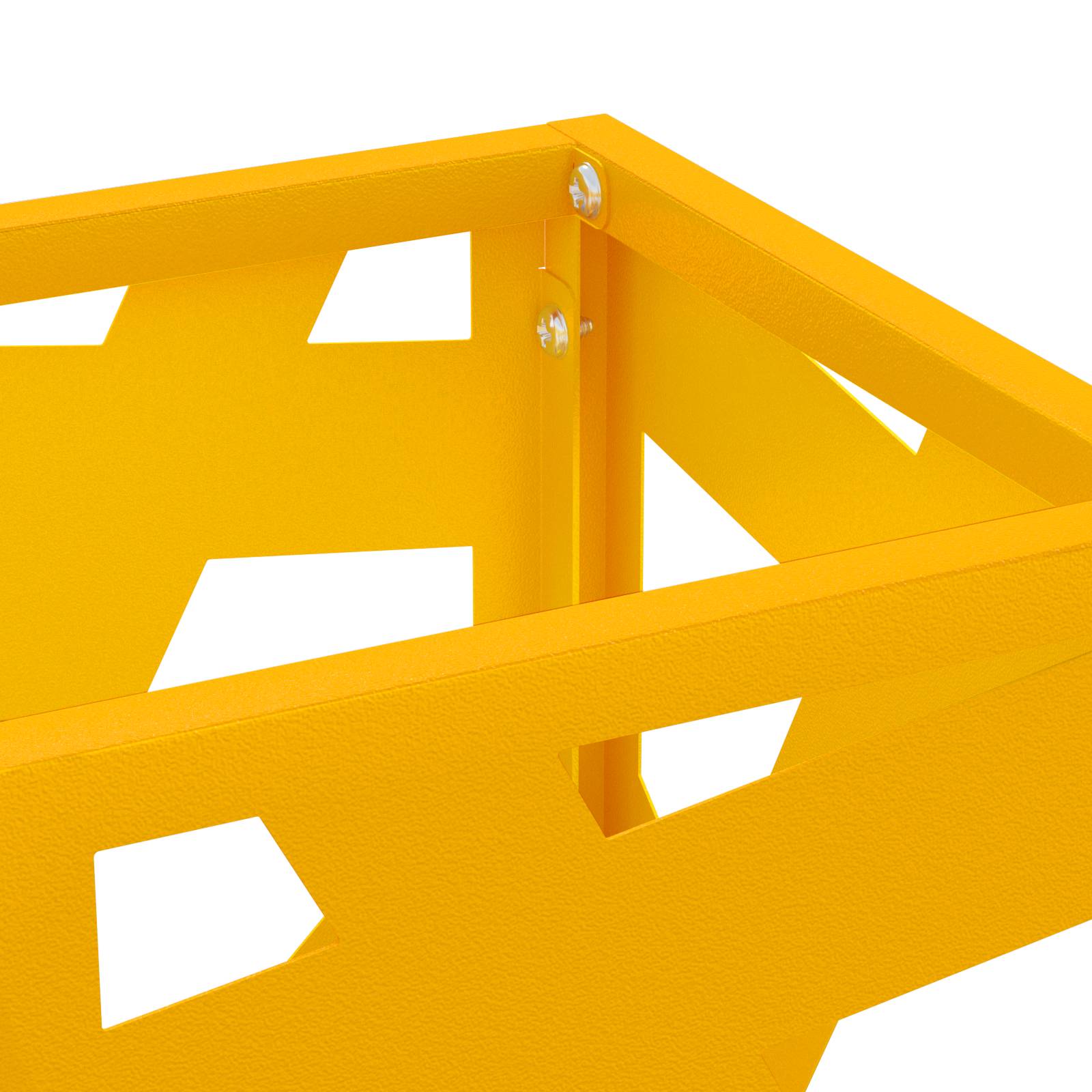 vidaXL Regenschirmständer Senfgelb Metall Mittel Schlank