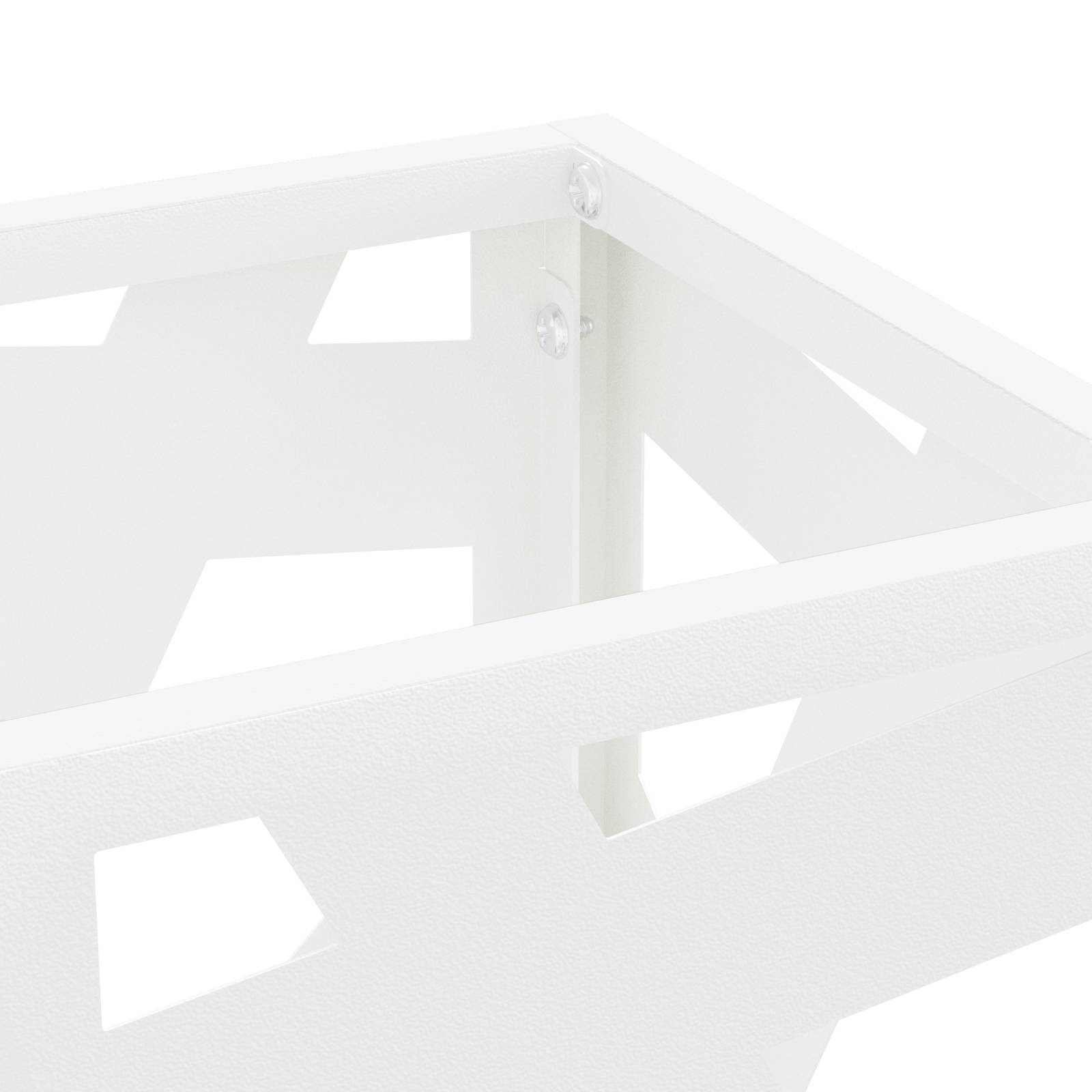 vidaXL Regenschirmständer Weiß Metall Standard Regenschirmständer