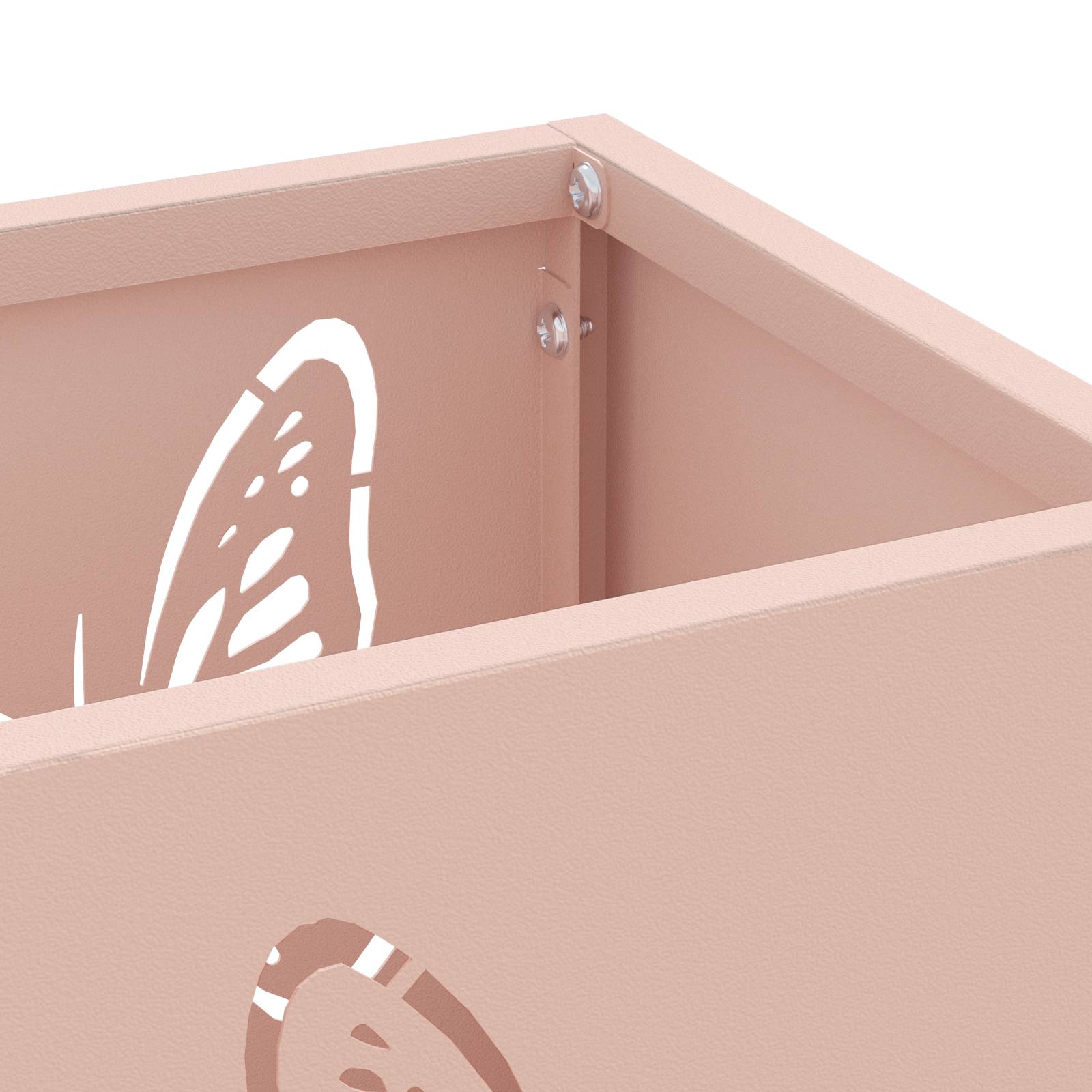 vidaXL Regenschirmständer Rosa Metall Standard Dekorative Intarsien