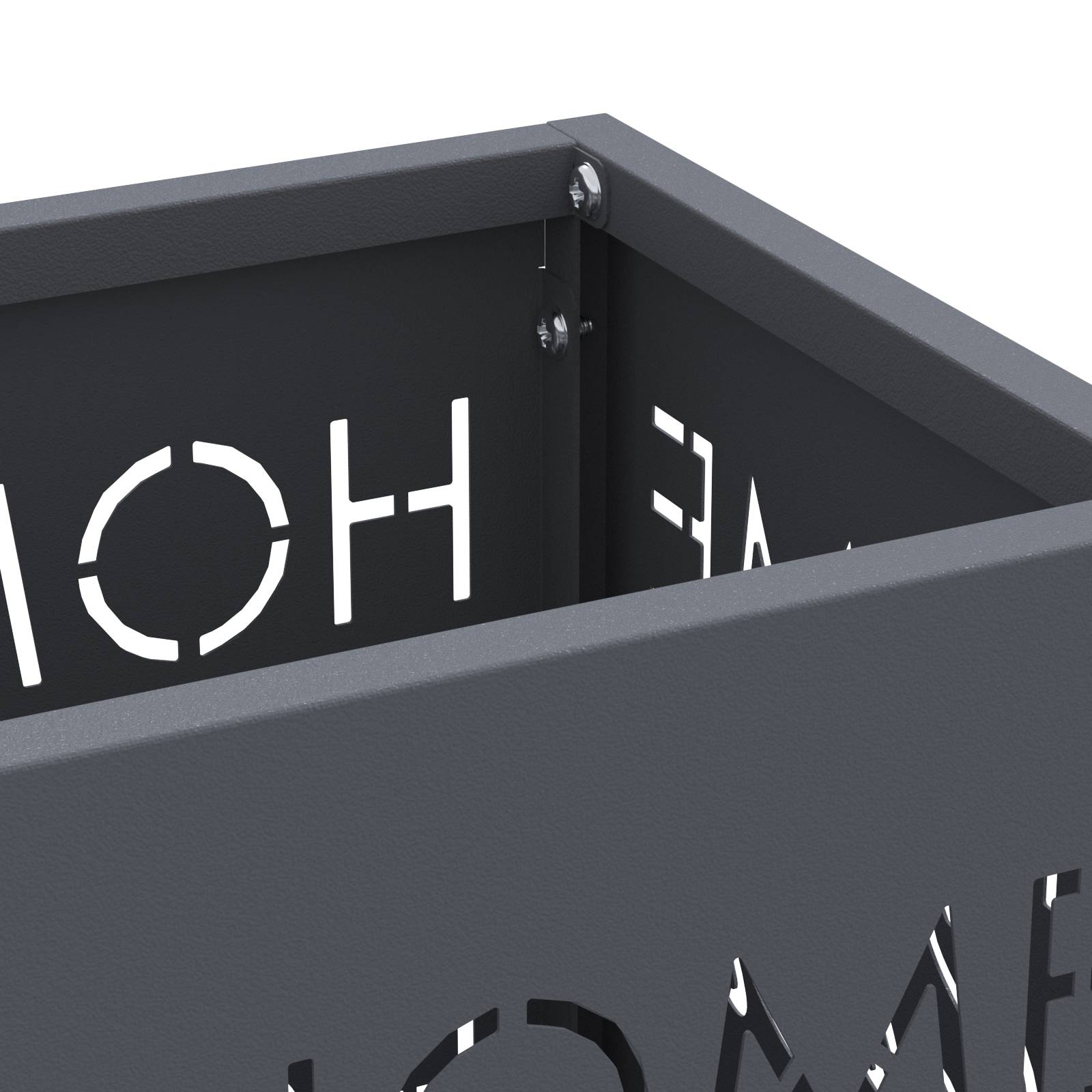 vidaXL Regenschirmständer Anthrazit Metall Mittel Dekoratives Design