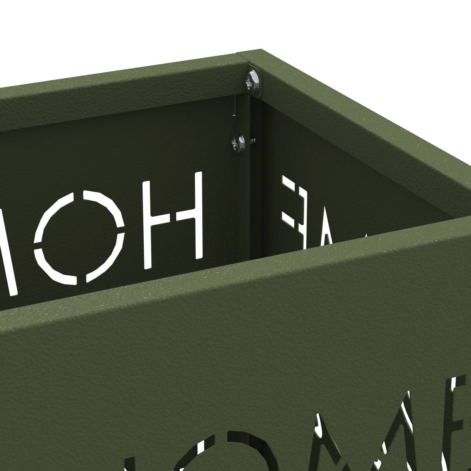 vidaXL Regenschirmständer Olivgrün Metall Standard Muster