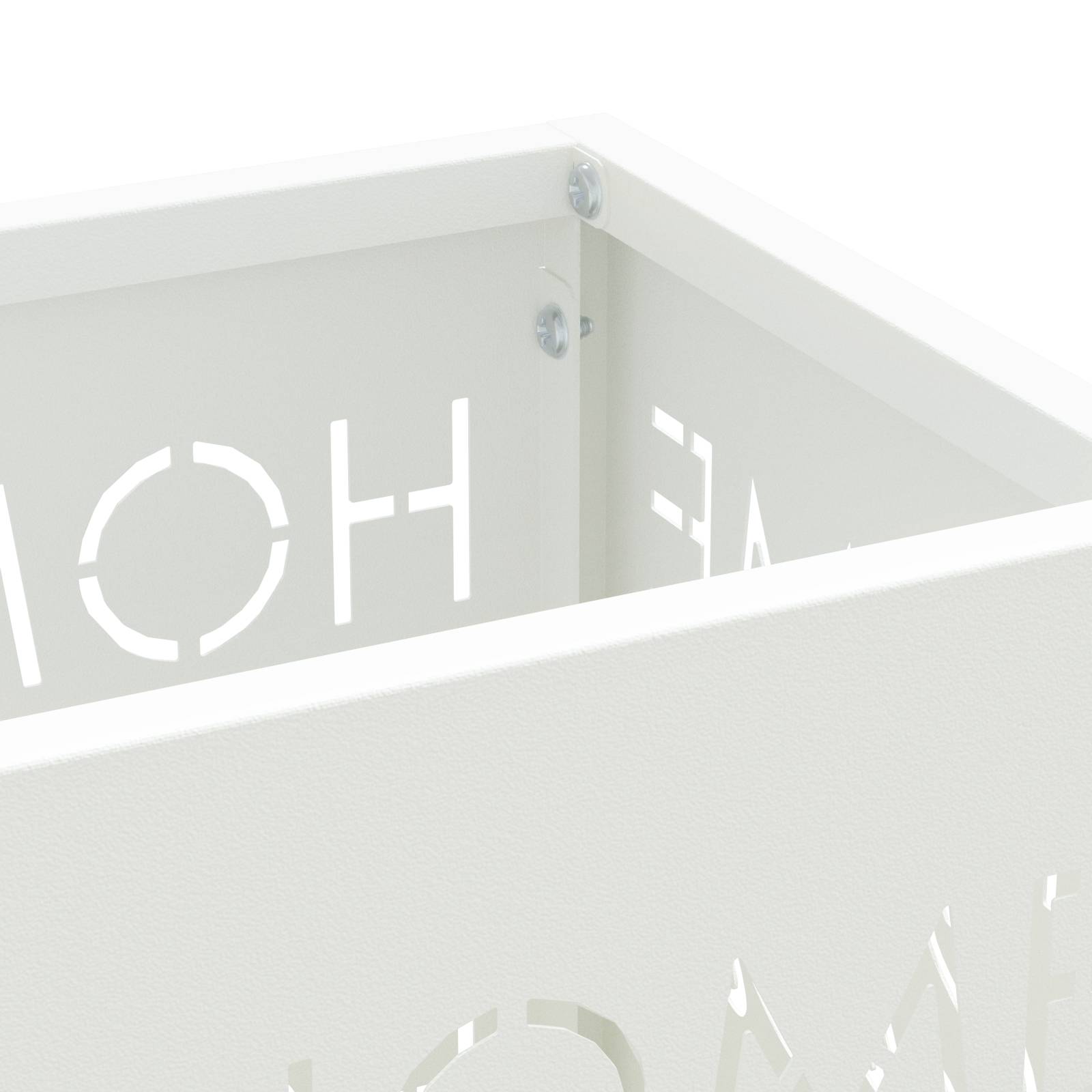 vidaXL Regenschirmständer Weiß Metall Standard Langlebig