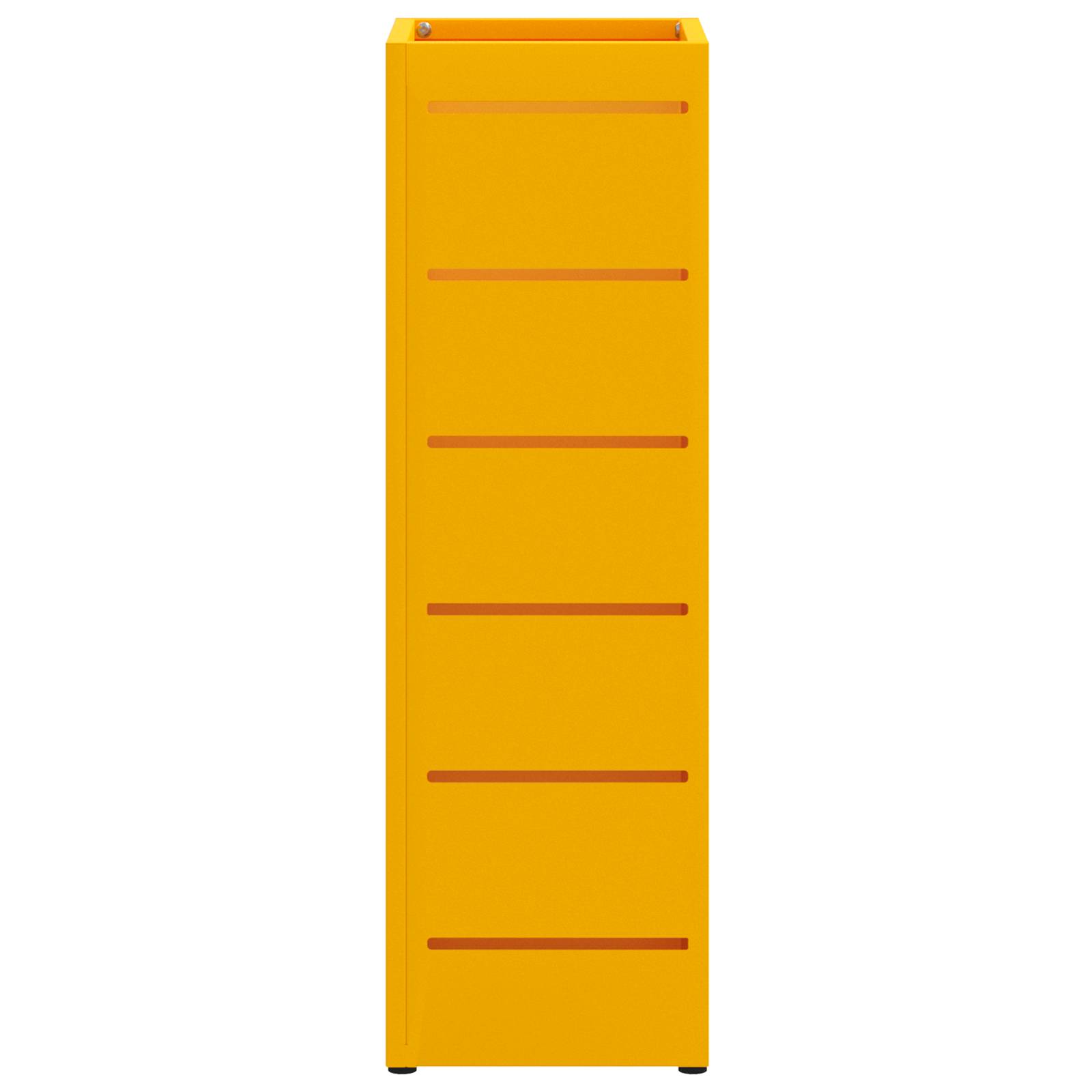 vidaXL Regenschirmständer Senfgelb Metall Standard Regenschirmständer