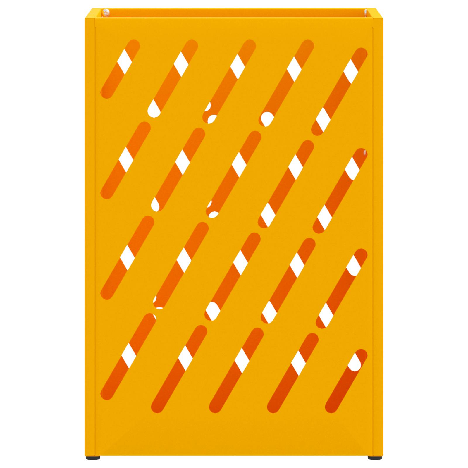 vidaXL Regenschirmständer Senfgelb Metall Standard Regenschirmständer