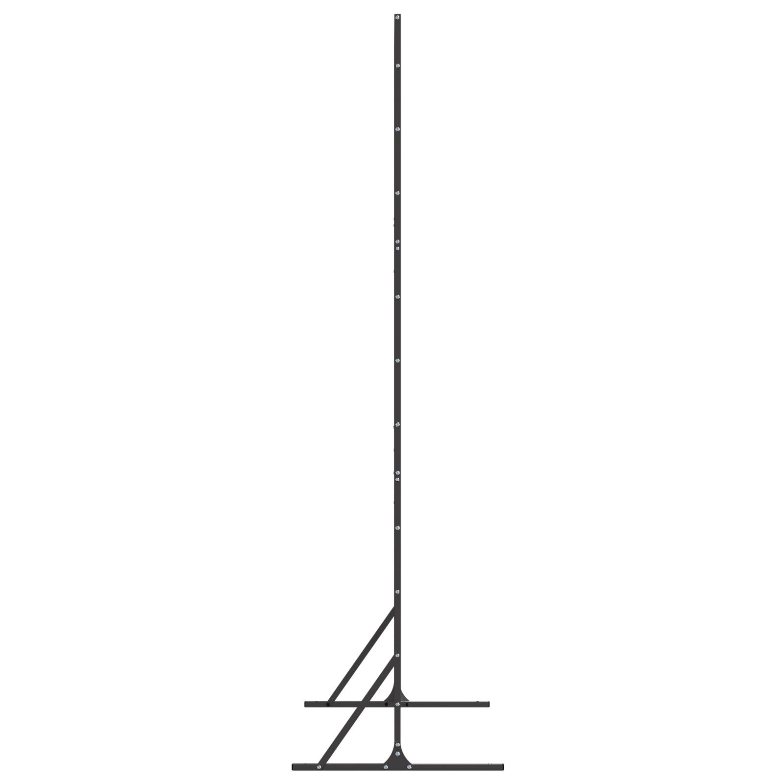 vidaXL Sichtschutz 180 cm schwarzer Stahl