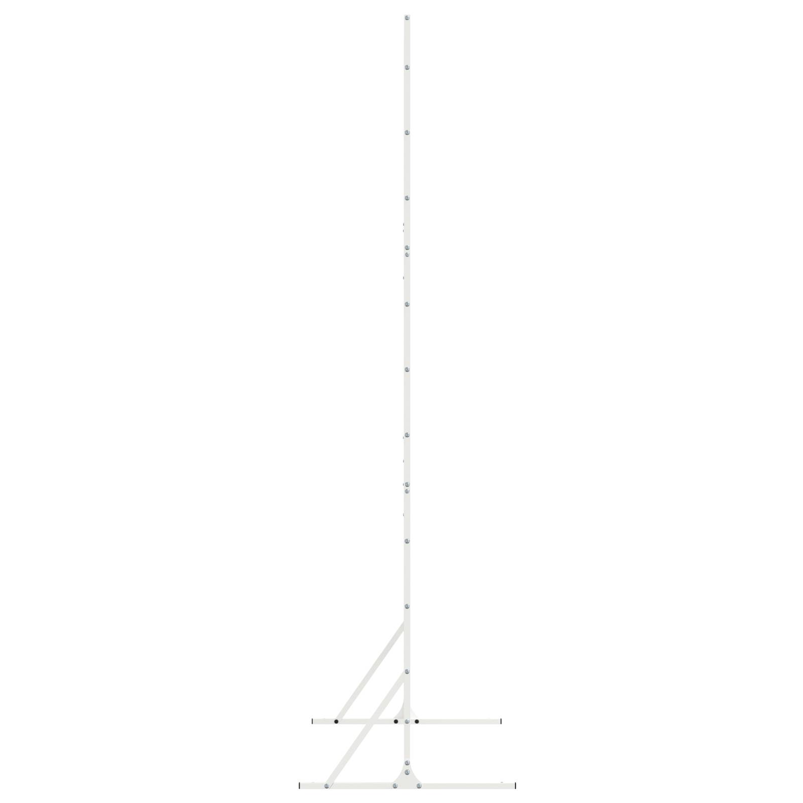 vidaXL Sichtschutzzaun, Weiß, 100x50x180 cm, Stahl