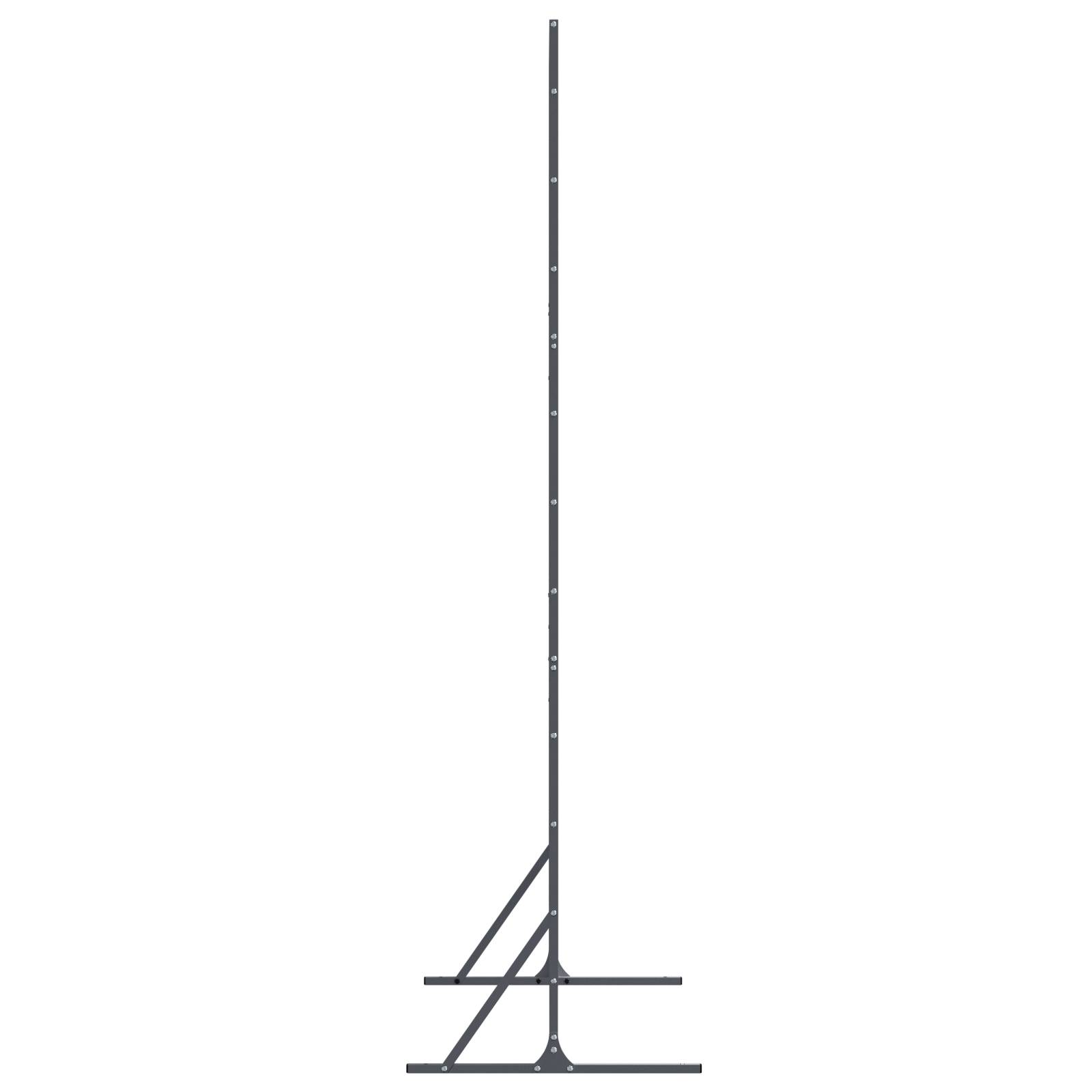 vidaXL Sichtschutz Anthrazit 100x50x180 cm Stahl