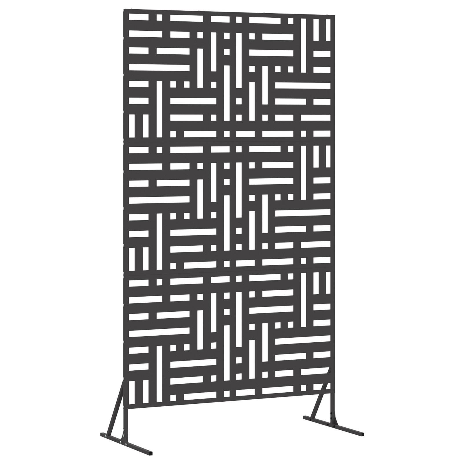 vidaXL Sichtschutz 180 cm schwarzer Stahl