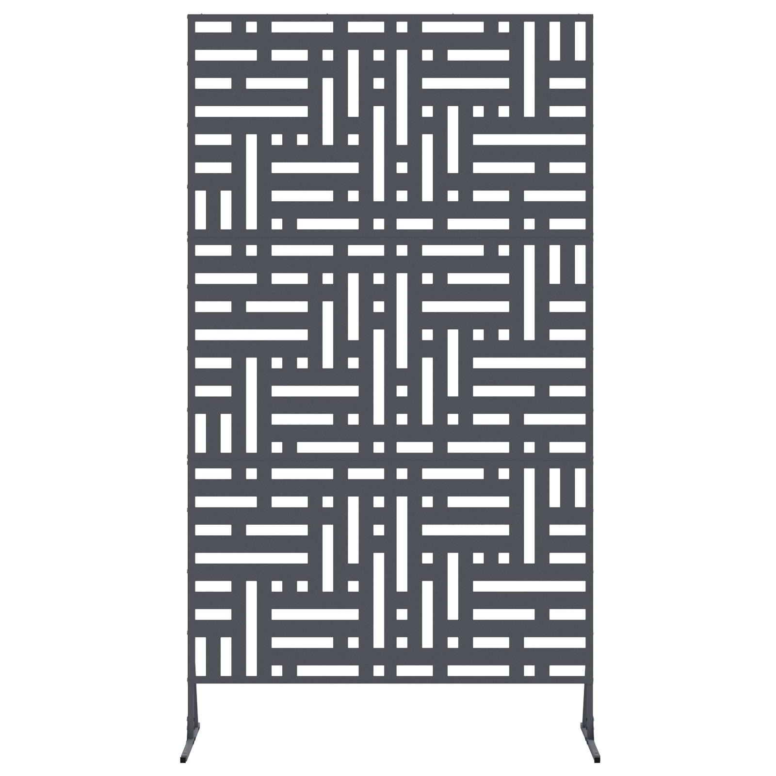 vidaXL Sichtschutzscreen Anthrazit 100x50x180 cm aus Stahl