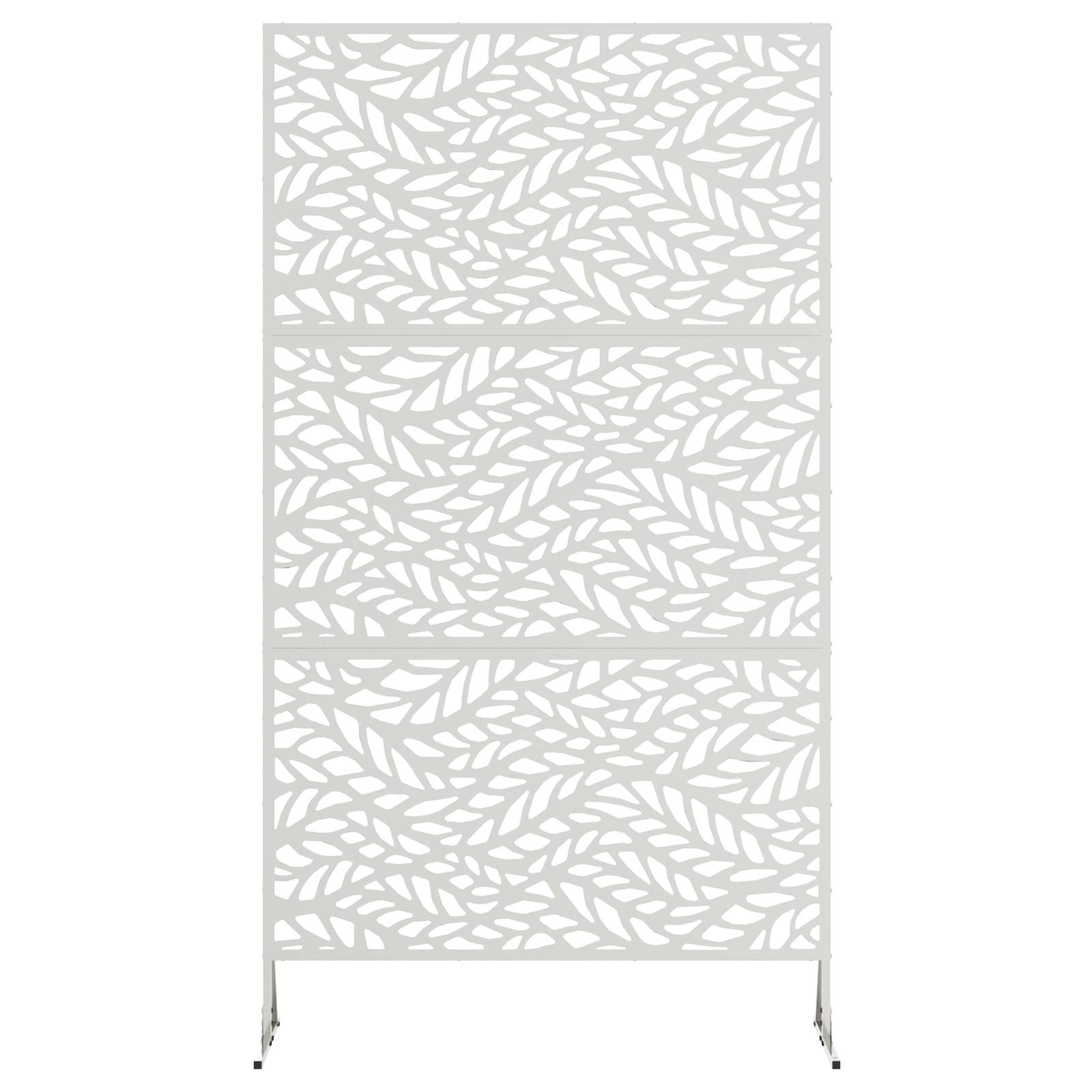 vidaXL Sichtschutz 100x50x180 cm Edelstahl