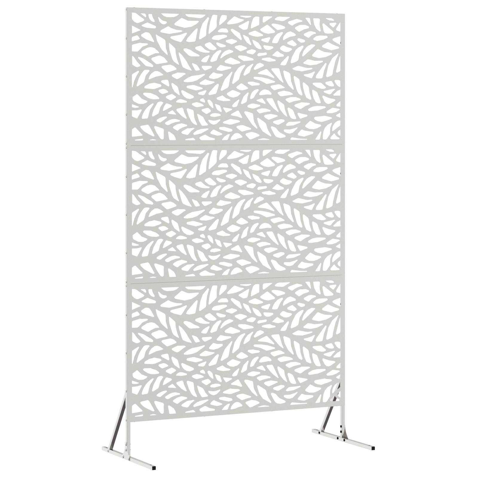 vidaXL Sichtschutz 100x50x180 cm Edelstahl