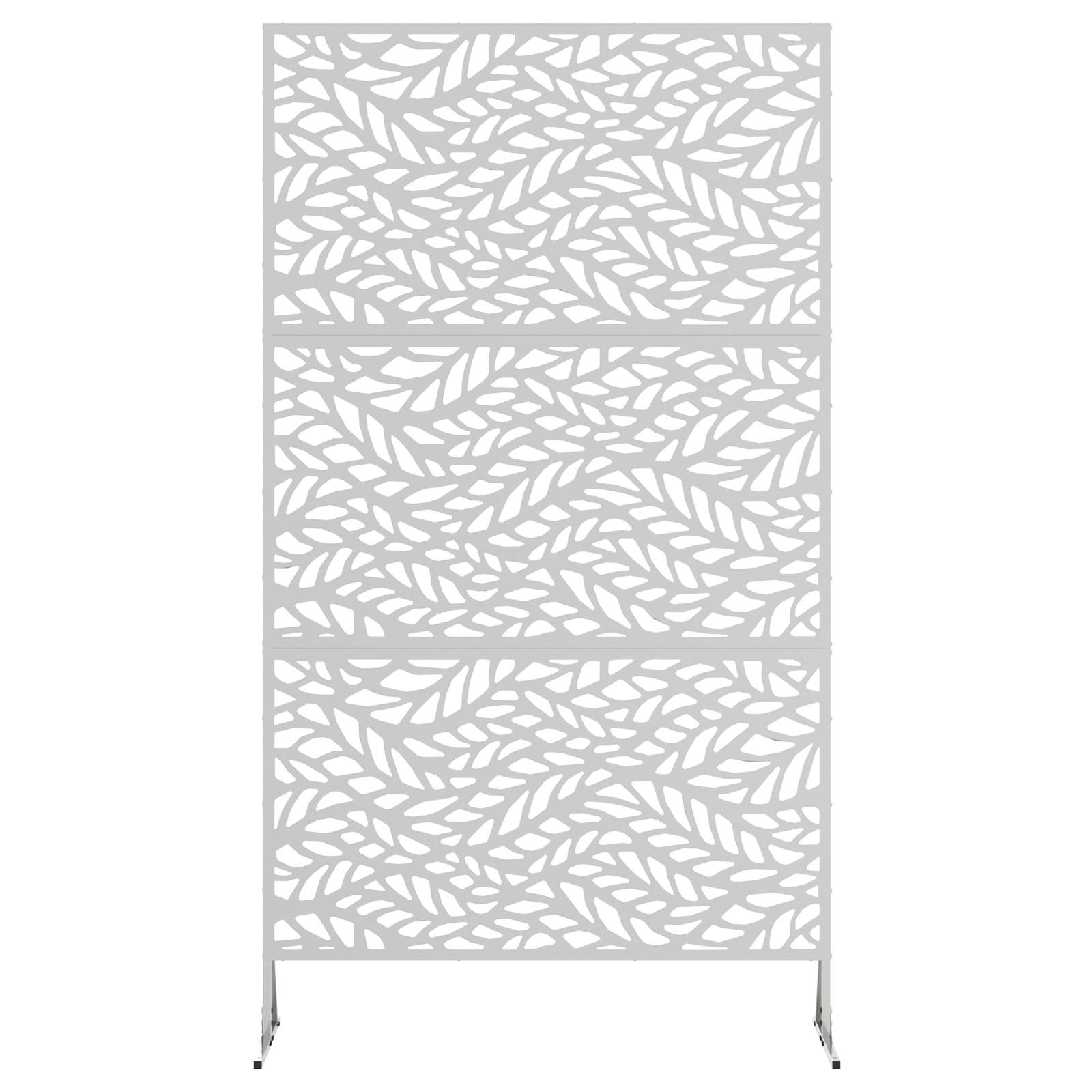 vidaXL Sichtschutz 100x50x180 cm aus verzinktem Stahl