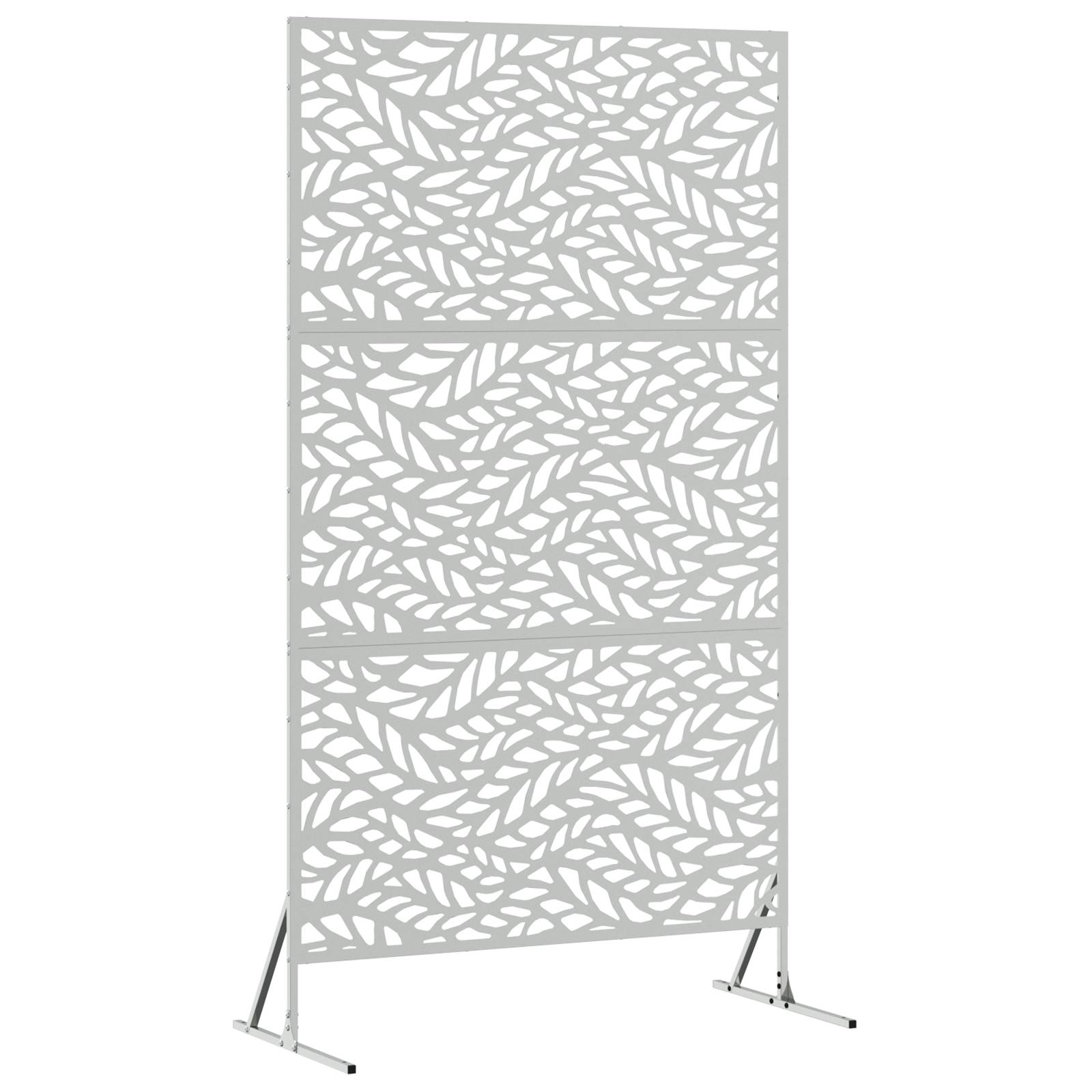vidaXL Sichtschutz 100x50x180 cm aus verzinktem Stahl