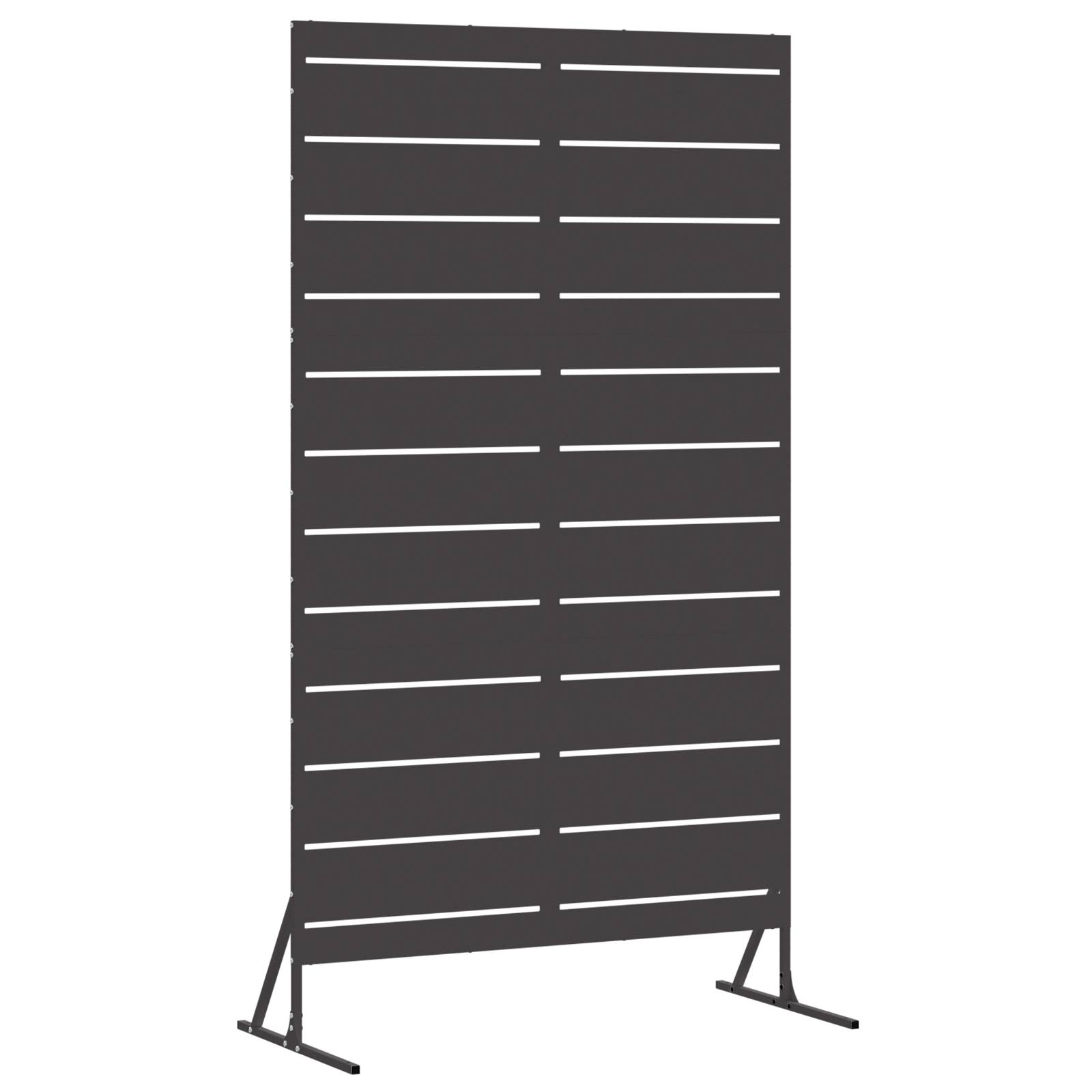vidaXL Privatsphäre Bildschirm 180 cm Schwarzes Stahl