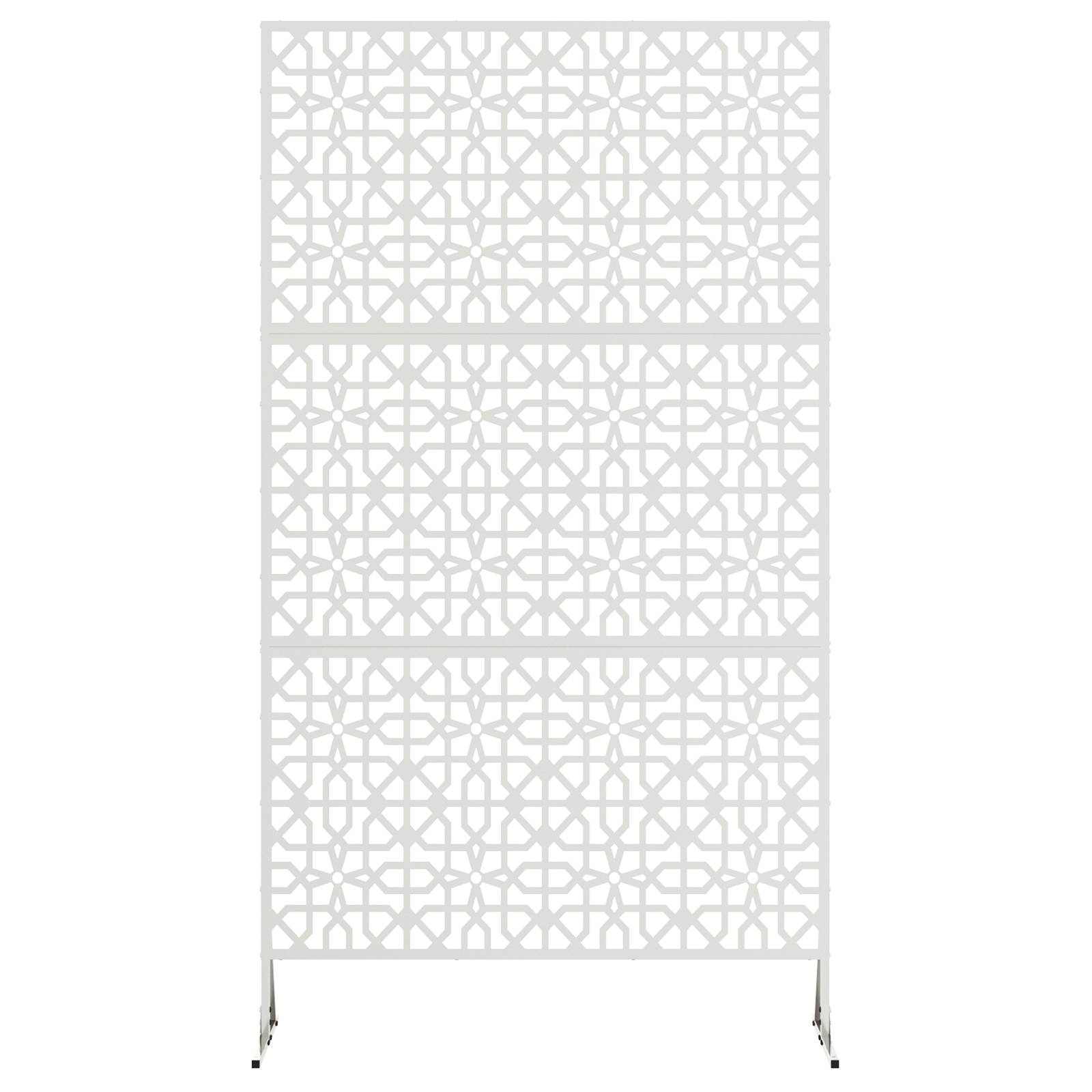 vidaXL Sichtschutz 100x50x180 cm Edelstahl