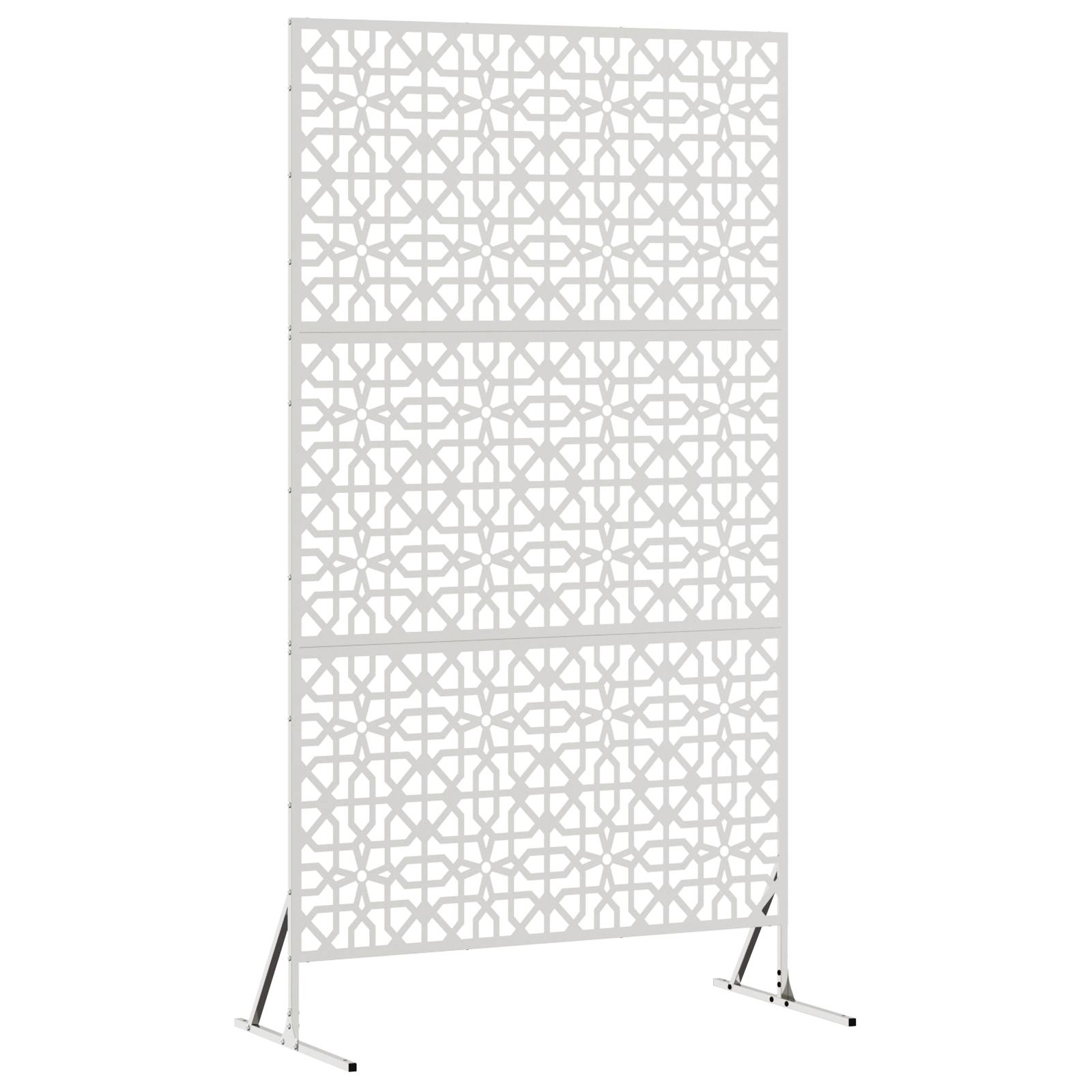 vidaXL Sichtschutz 100x50x180 cm Edelstahl