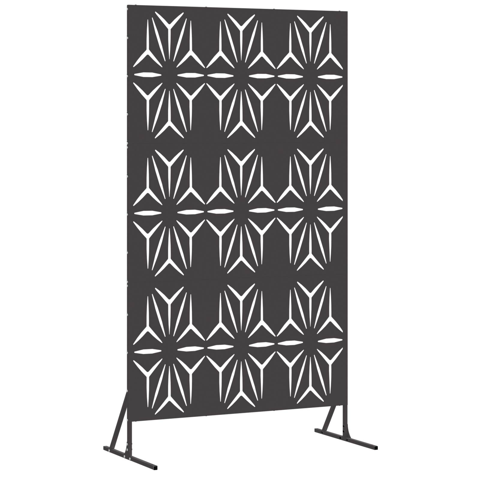 vidaXL Sichtschutz - Schwarz, 100x50x180 cm, Stahl.