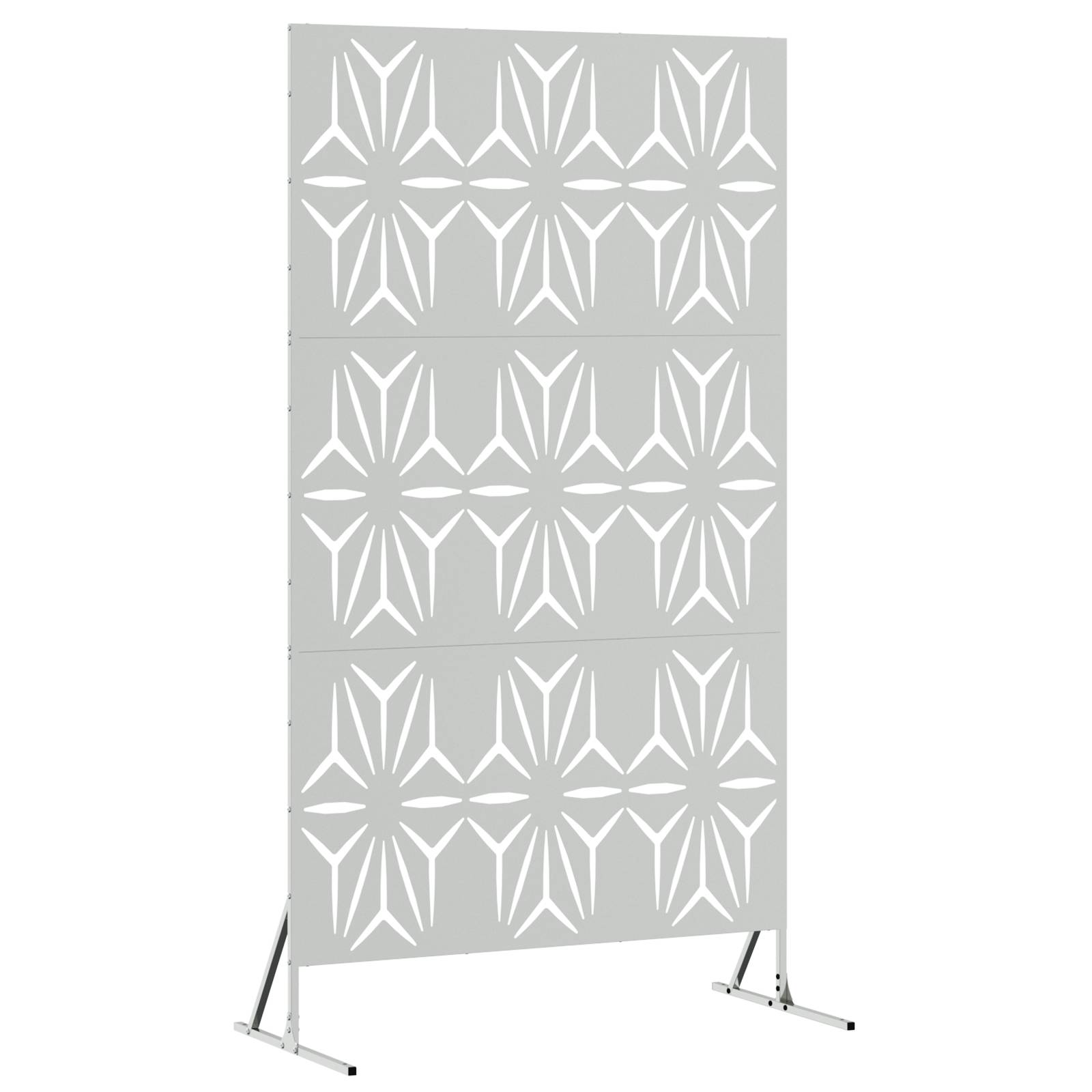 vidaXL Verzinkter Stahlzaun-Panel Verzinkter Stahl Groß