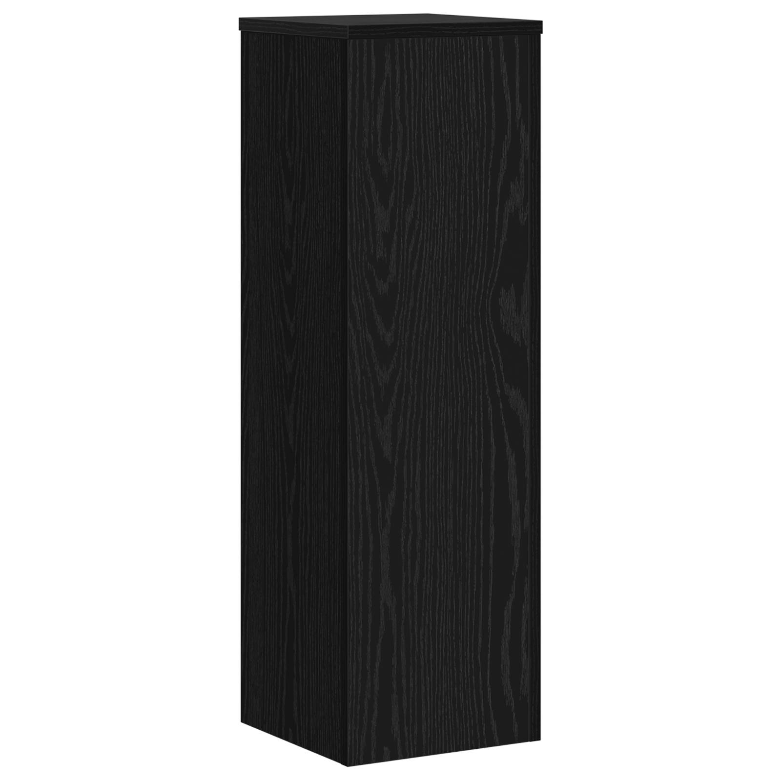 vidaXL Pflanzenständer 2 Stück Schwarze Eiche 25x25x80 cm Schichtholz