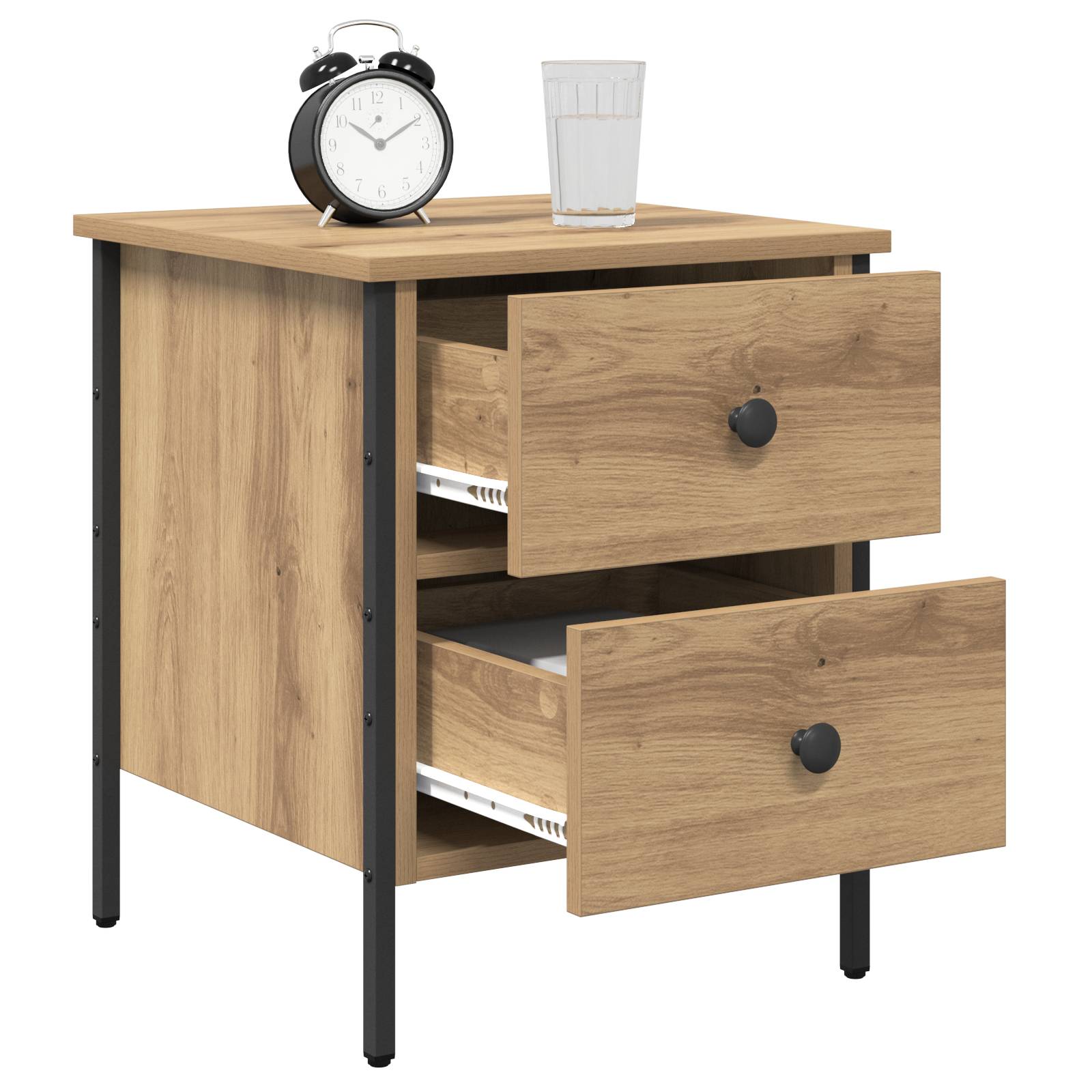 vidaXL Nachttisch Artisan Eiche 40x42x50 cm Holzwerkstoff